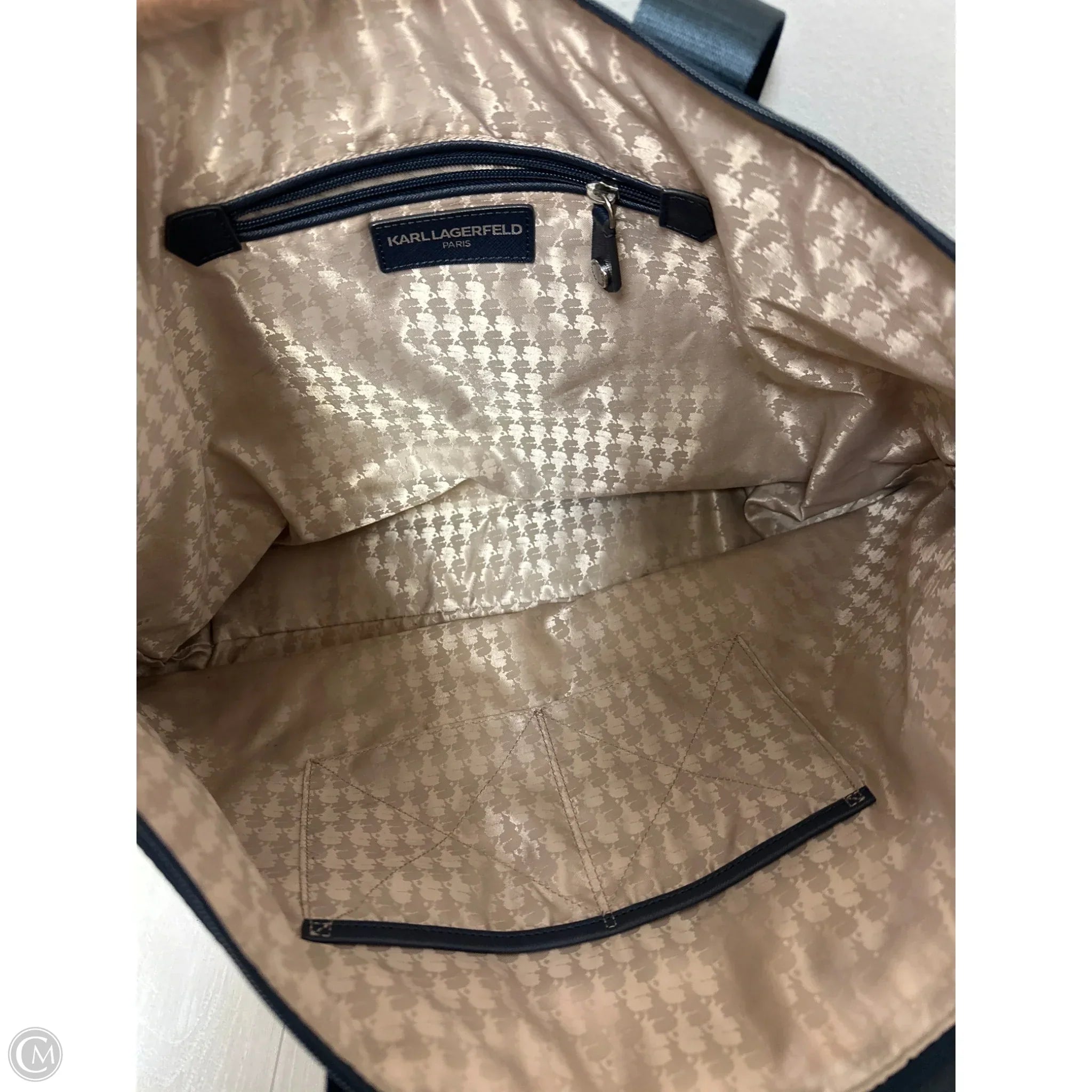 Tote Designer By Karl Lagerfeld, Size: Large
