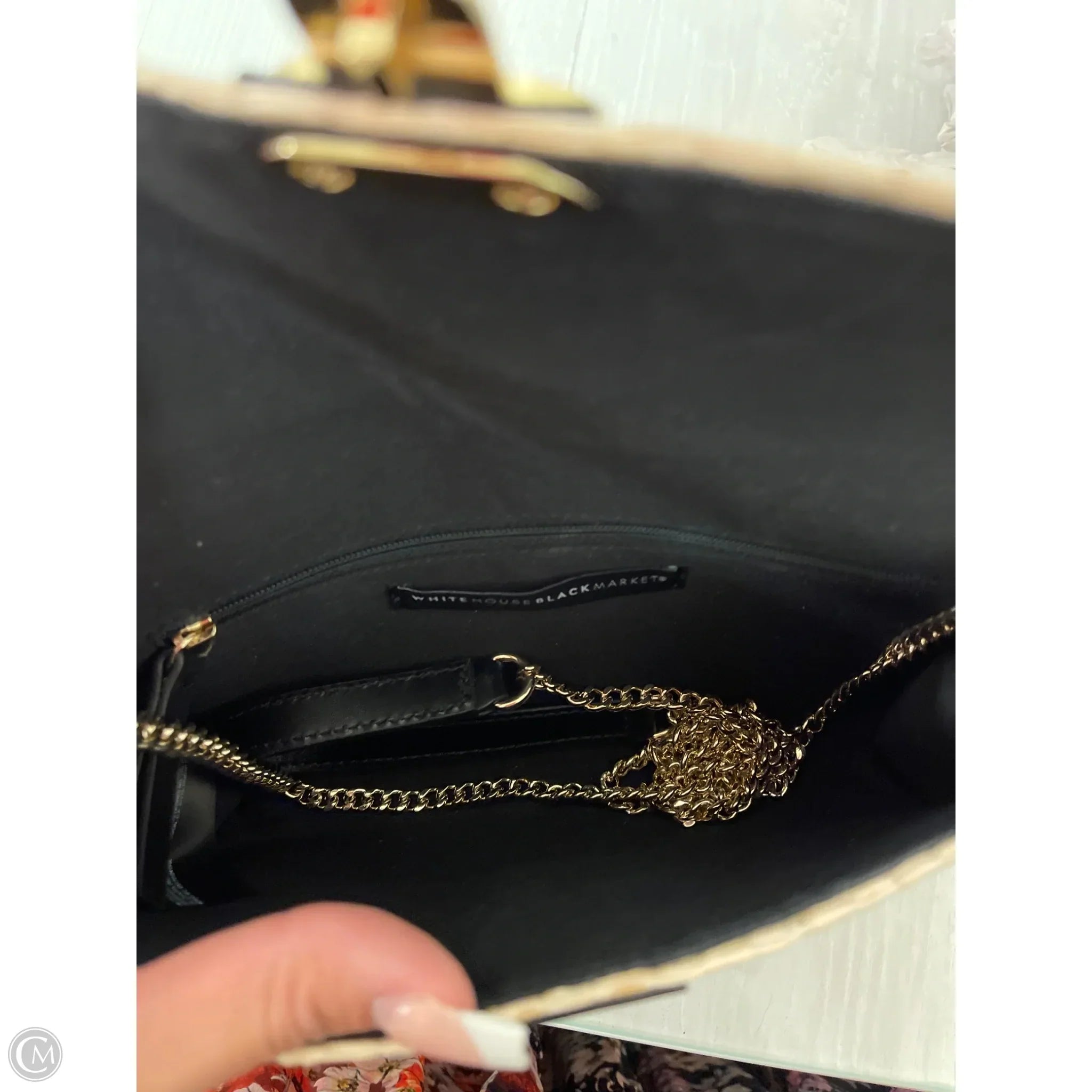 Clutch By White House Black Market, Size: Medium