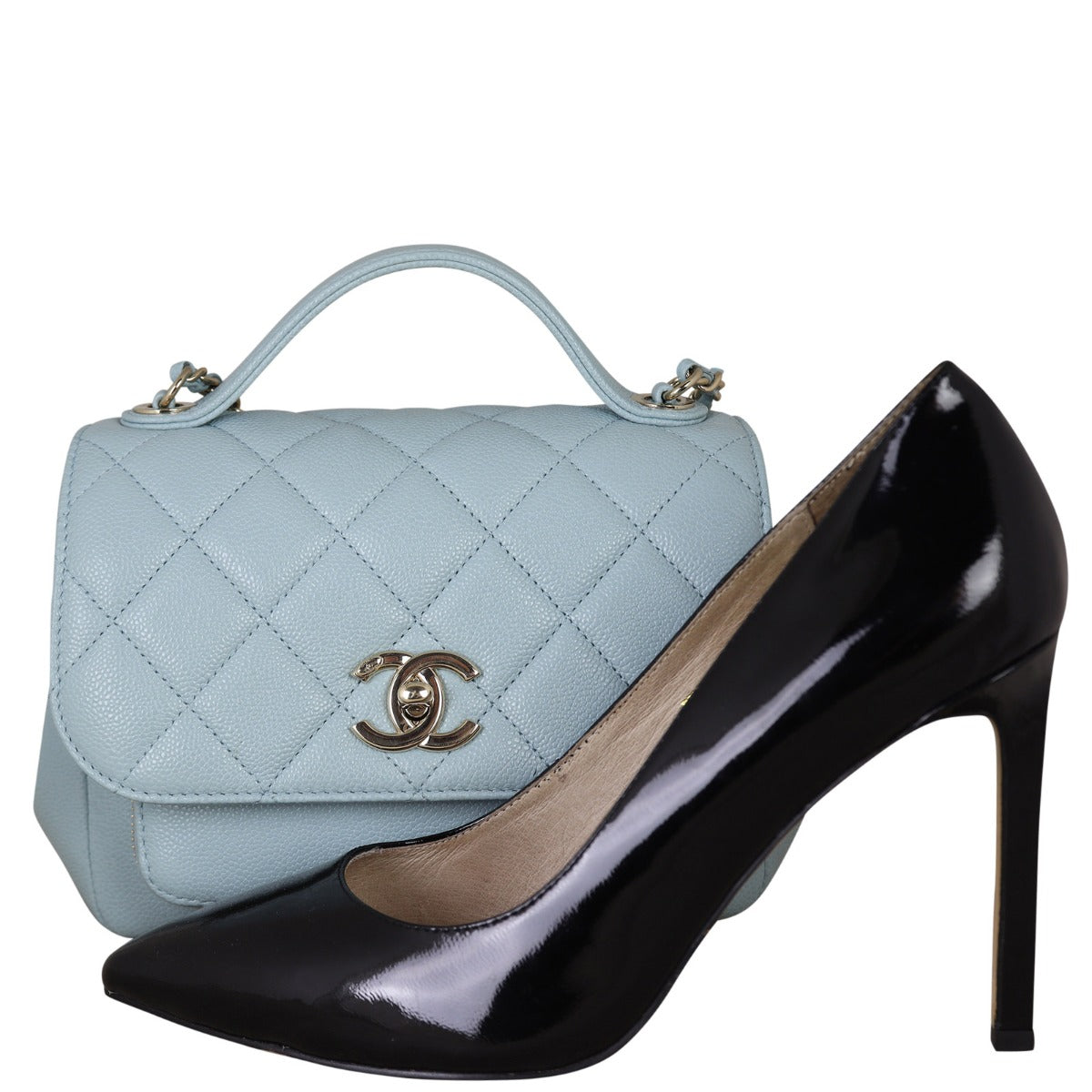 Chanel Business Affinity Small Flap Bag | Light Blue