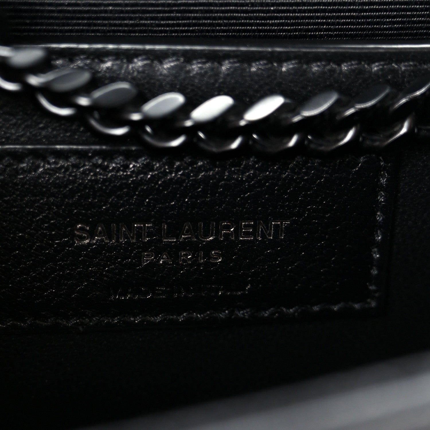 Grain De Poudre Small Monogram Monochrome Kate Satchel Black