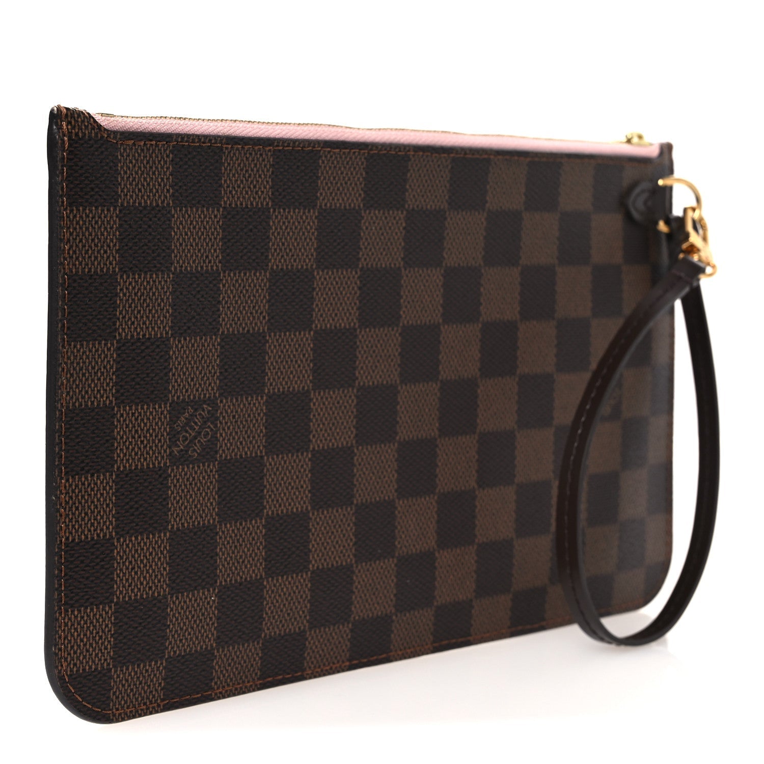 Damier Ebene Neverfull MM GM Pochette Rose Ballerine