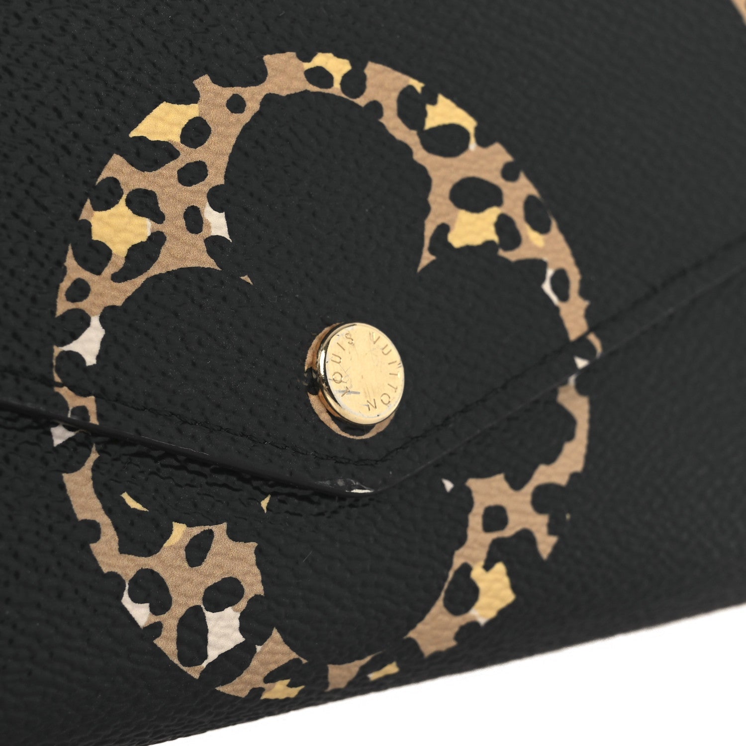Monogram Giant Jungle Sarah Wallet Black