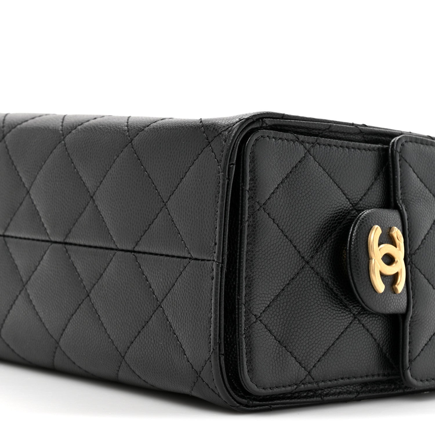 Caviar Quilted Mini Chanel 25 Handbag Black