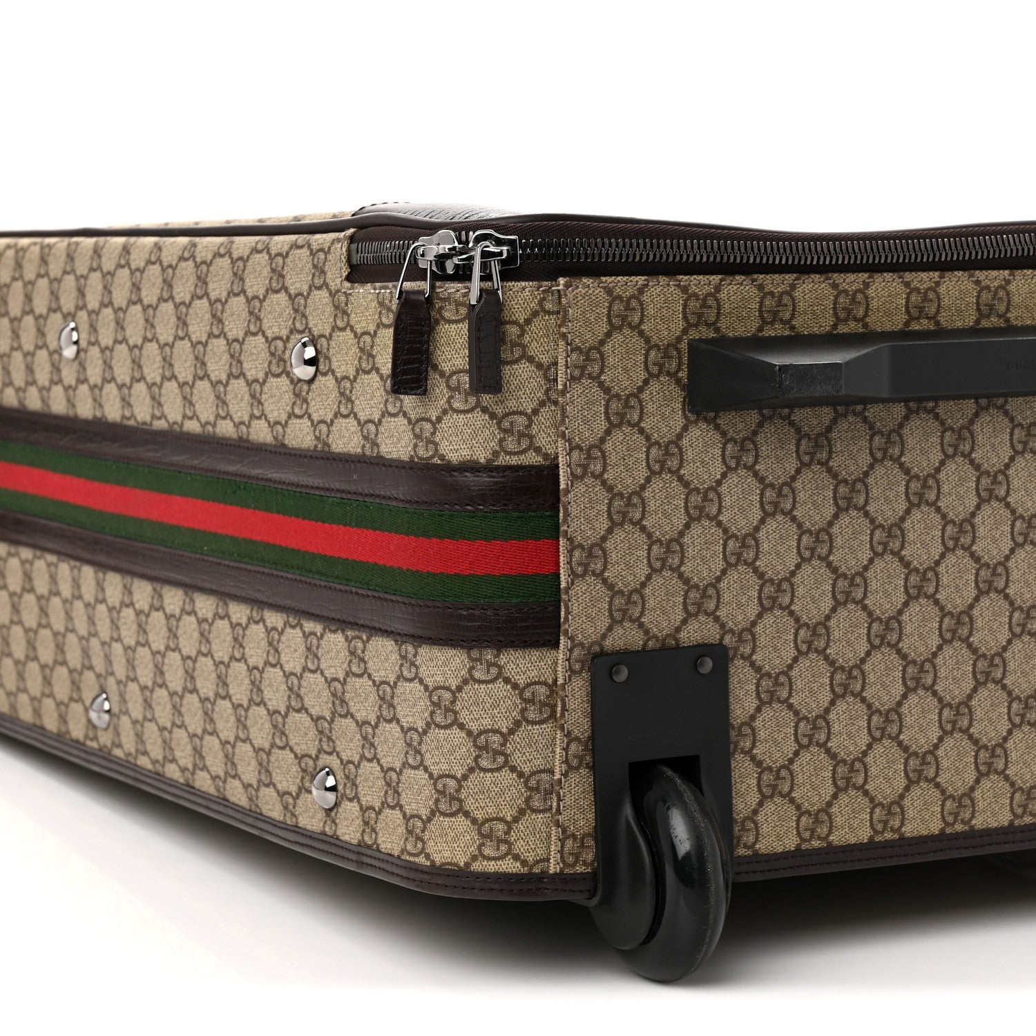 GG Plus Monogram Large Web Trolley Brown