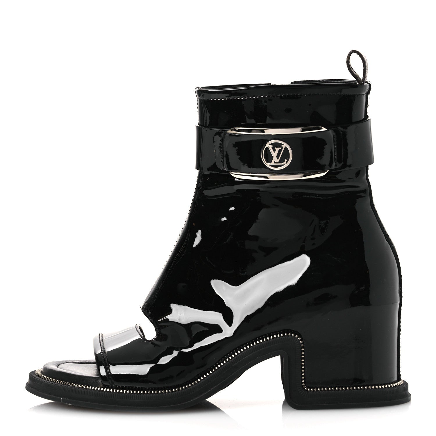 Patent Calfskin Moonlight Boots 38 Black