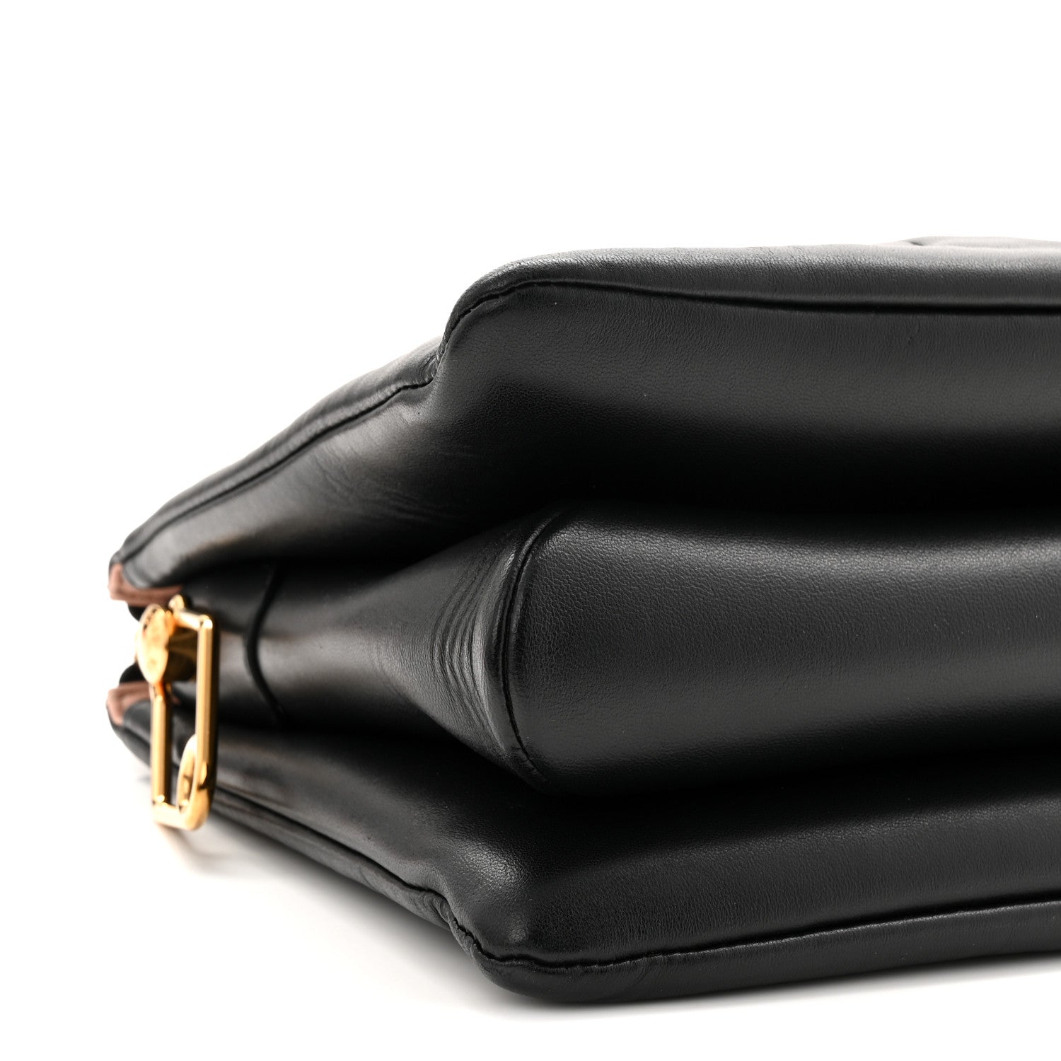 Lambskin Embossed Monogram Coussin PM Black