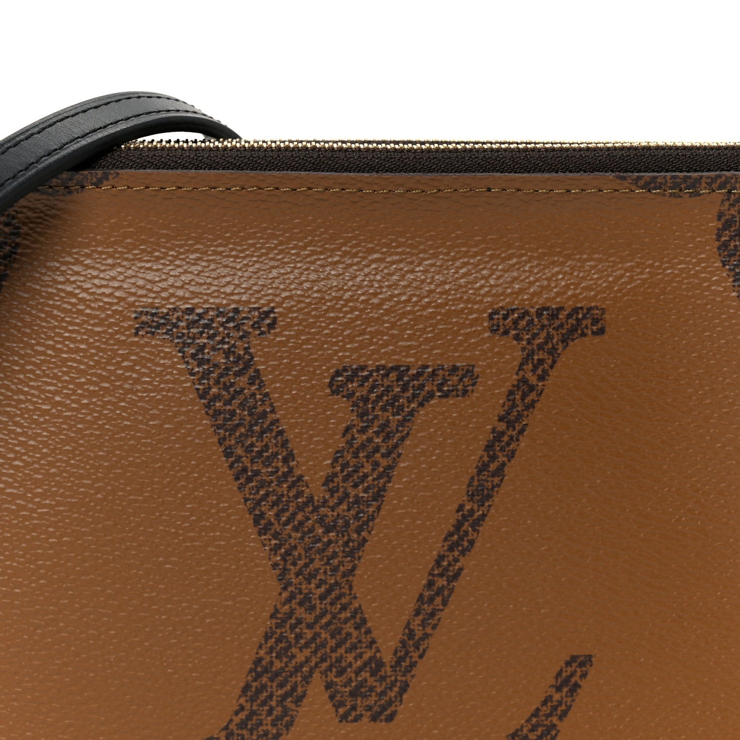 Reverse Monogram Giant Double Zip Pochette