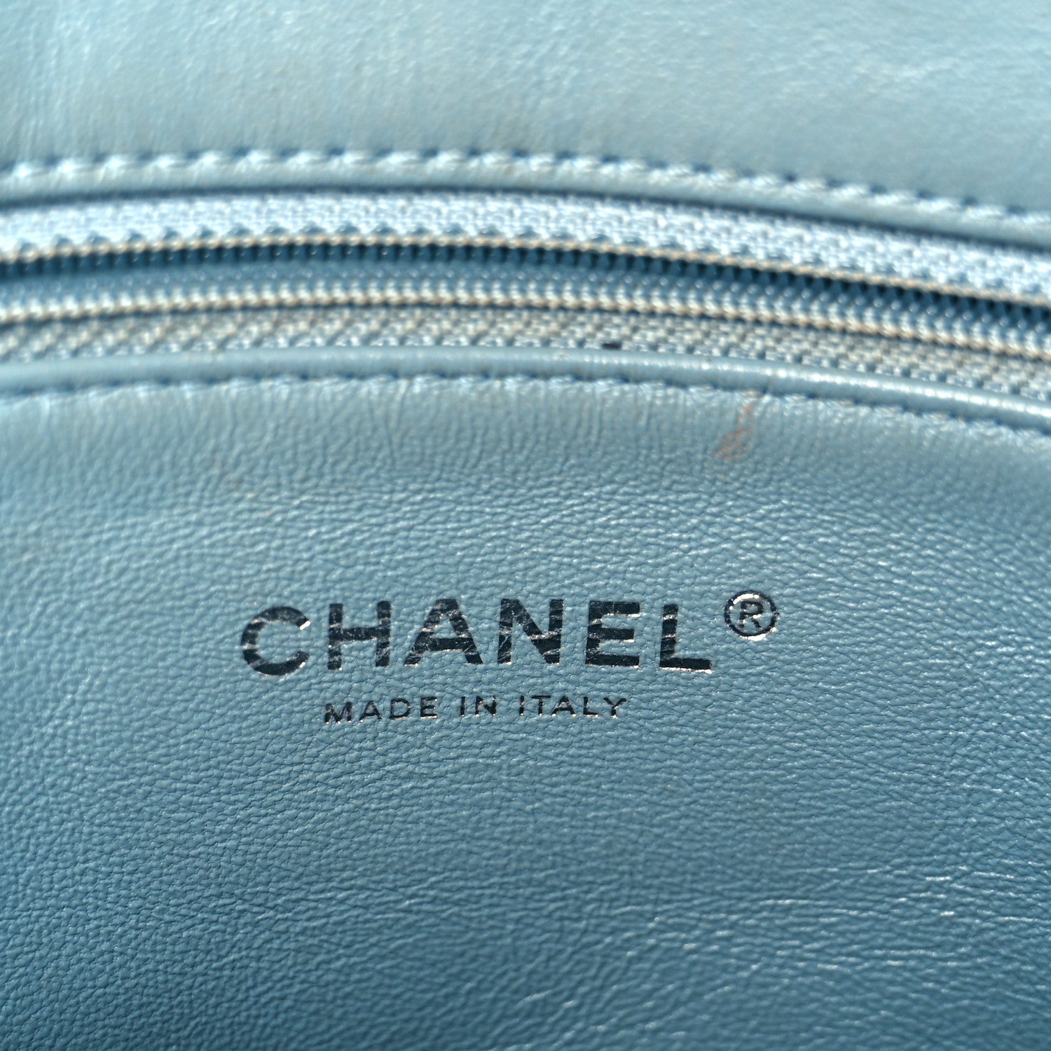 Sequin Large Waterfall Flap Light Blue