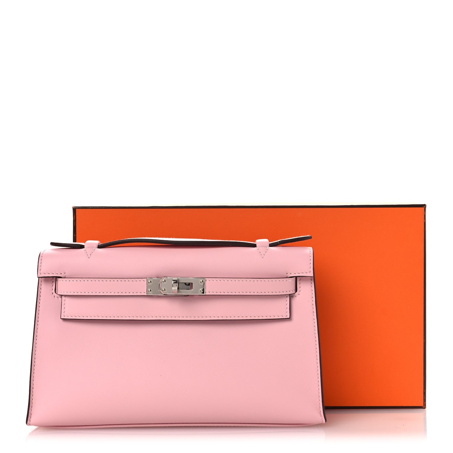 Swift Kelly Pochette Clutch Rose Sakura