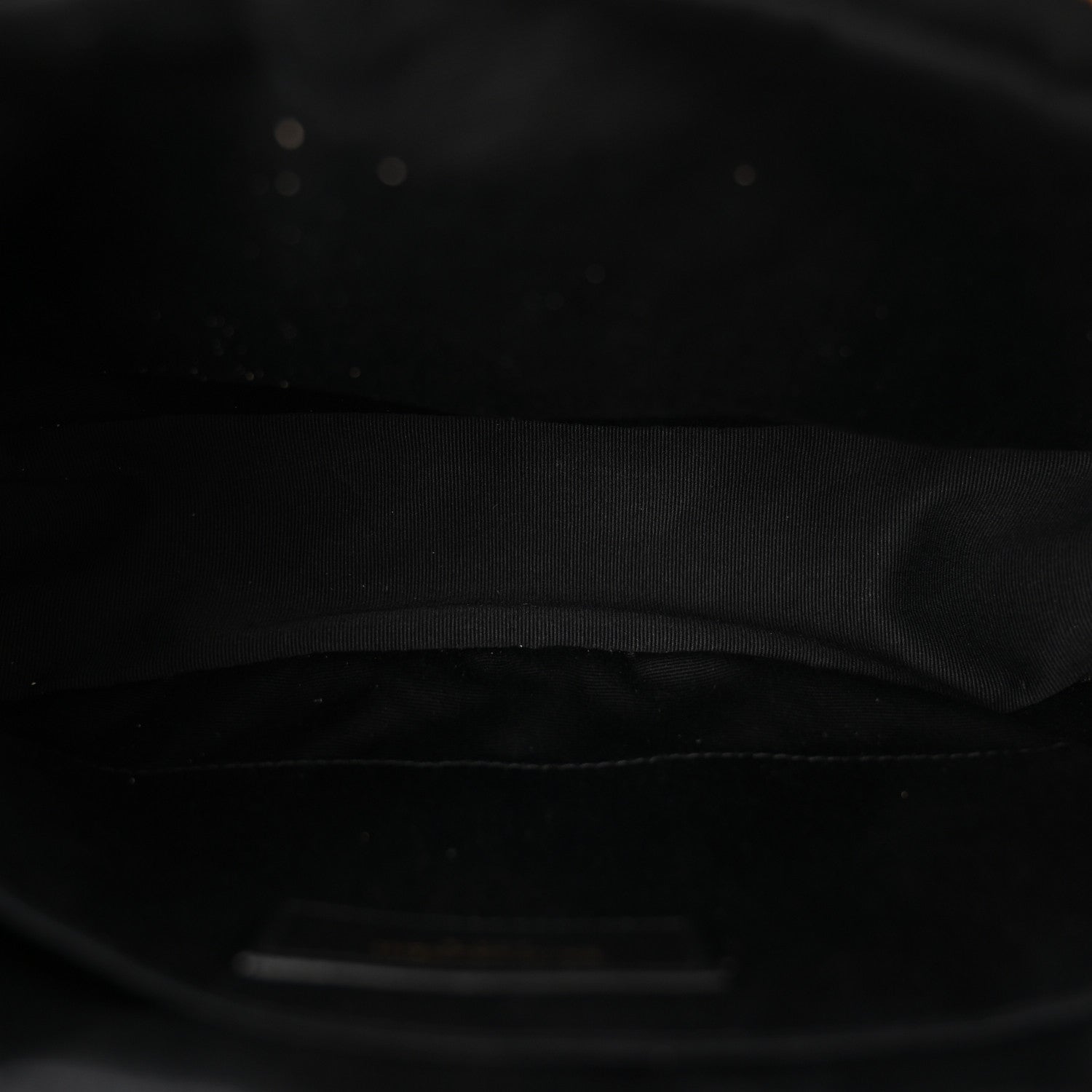 Calfskin Matelasse Monogram Lou Camera Bag Dark Beige