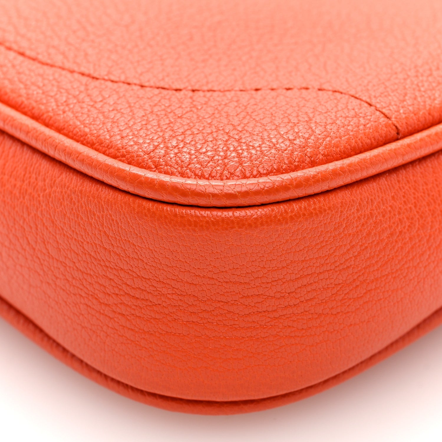 Goatskin Mini Aphrodite Shoulder Bag Orange