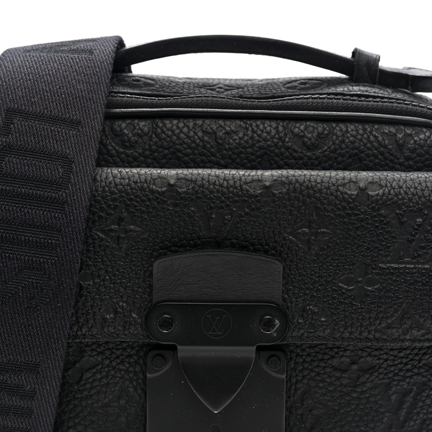 Taurillon Monogram S Lock Messenger Black