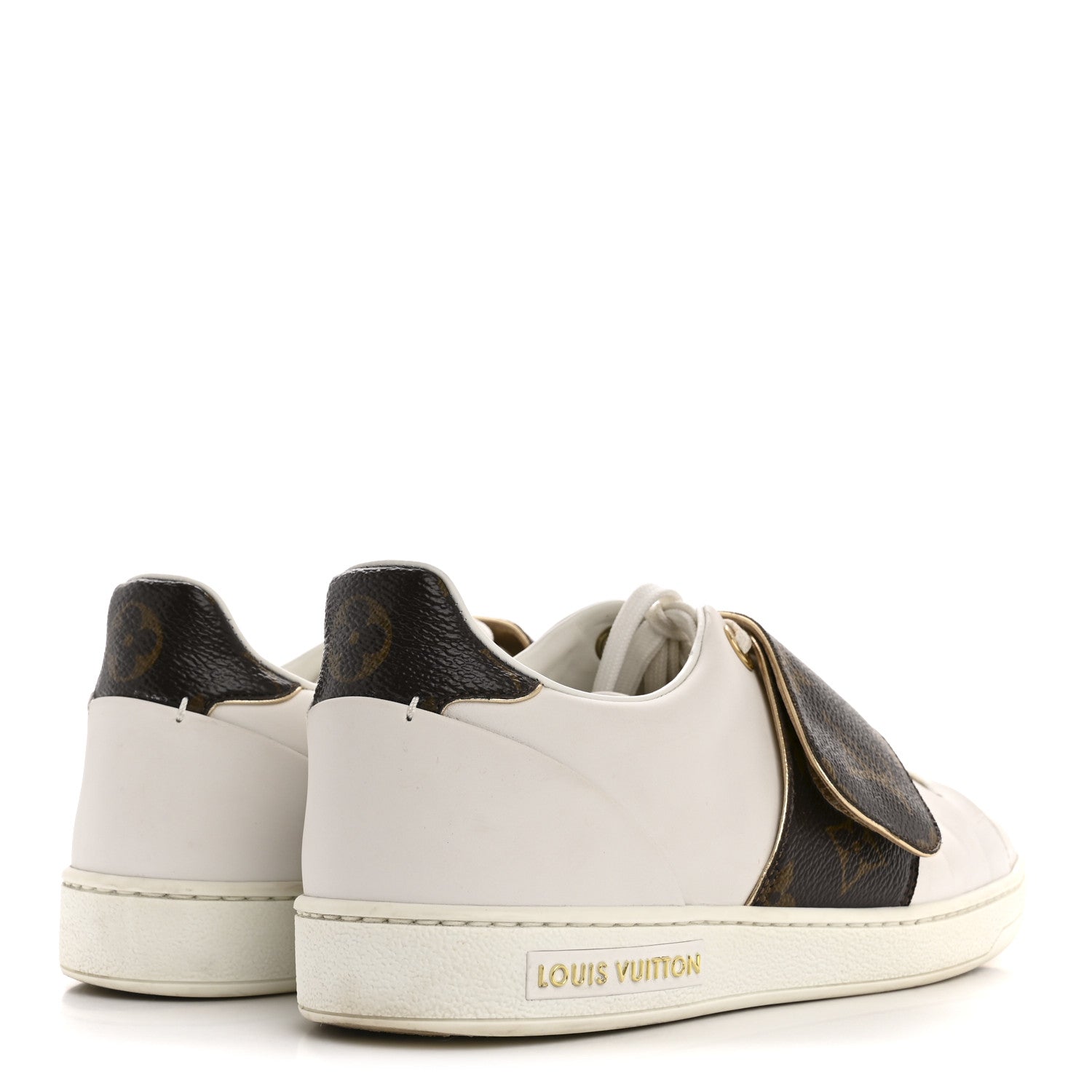 Calfskin Monogram Frontrow Sneaker 36 White