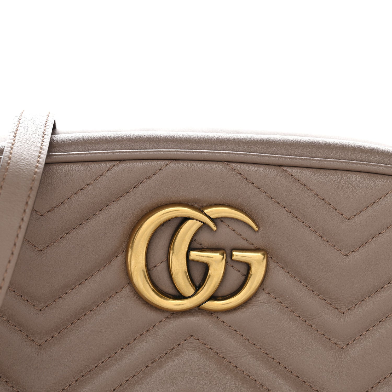 Calfskin Matelasse Small GG Marmont Chain Shoulder Bag Porcelain Rose