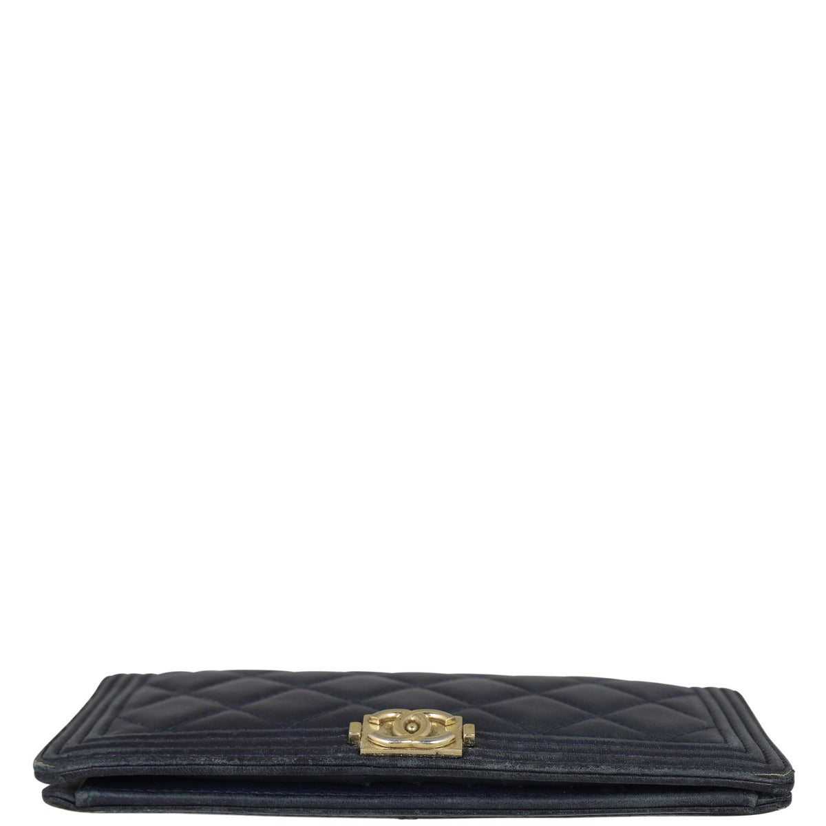 Chanel Boy Long Flap Wallet | Gold Hardware
