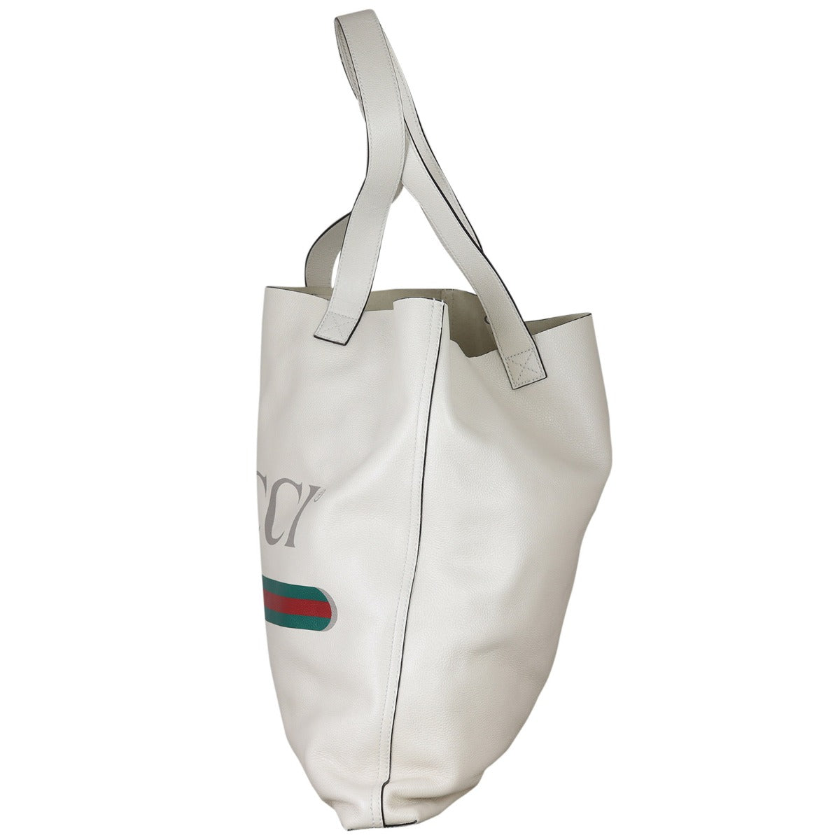 Gucci Leather Logo Tote