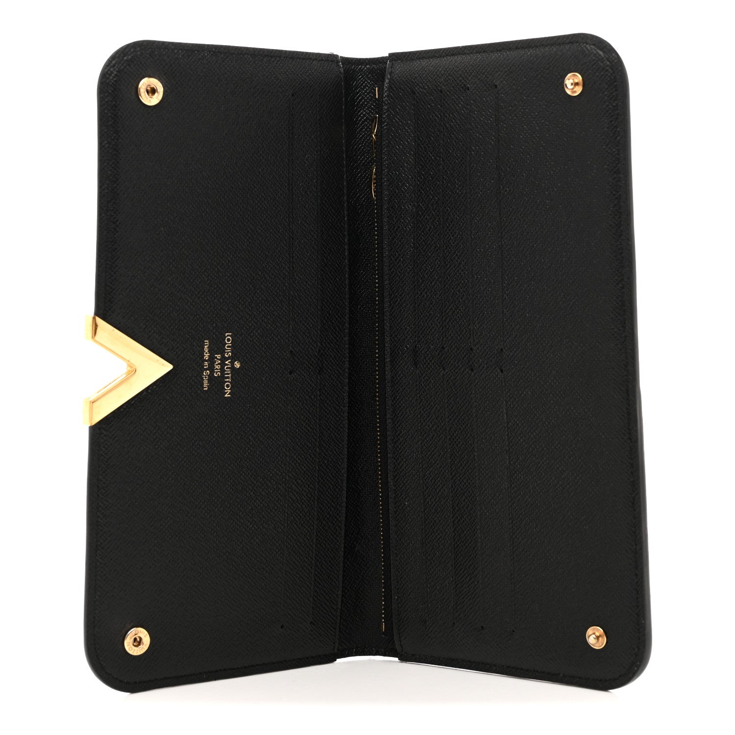 Monogram Calfskin Kimono Wallet Black