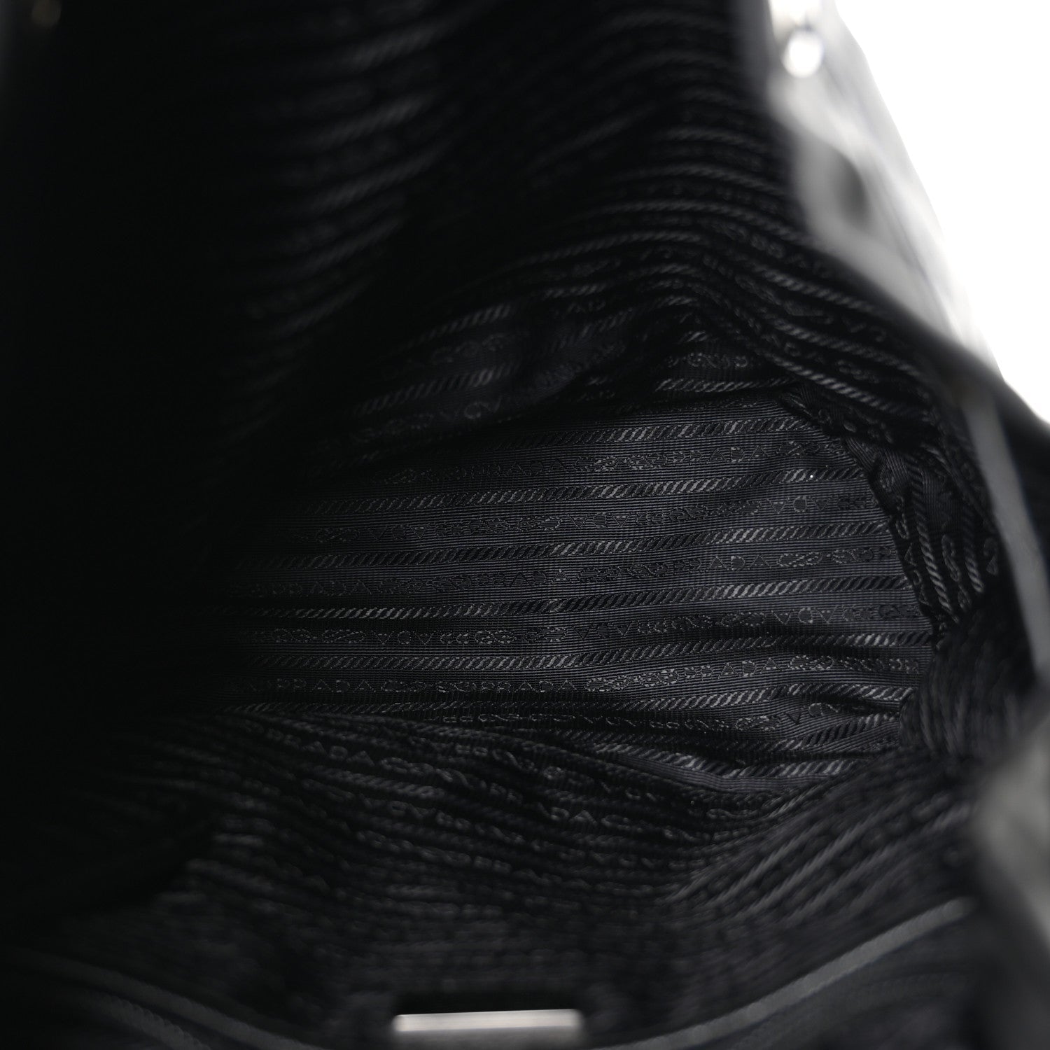Nylon Vela Saffiano Small Cinch Backpack Black