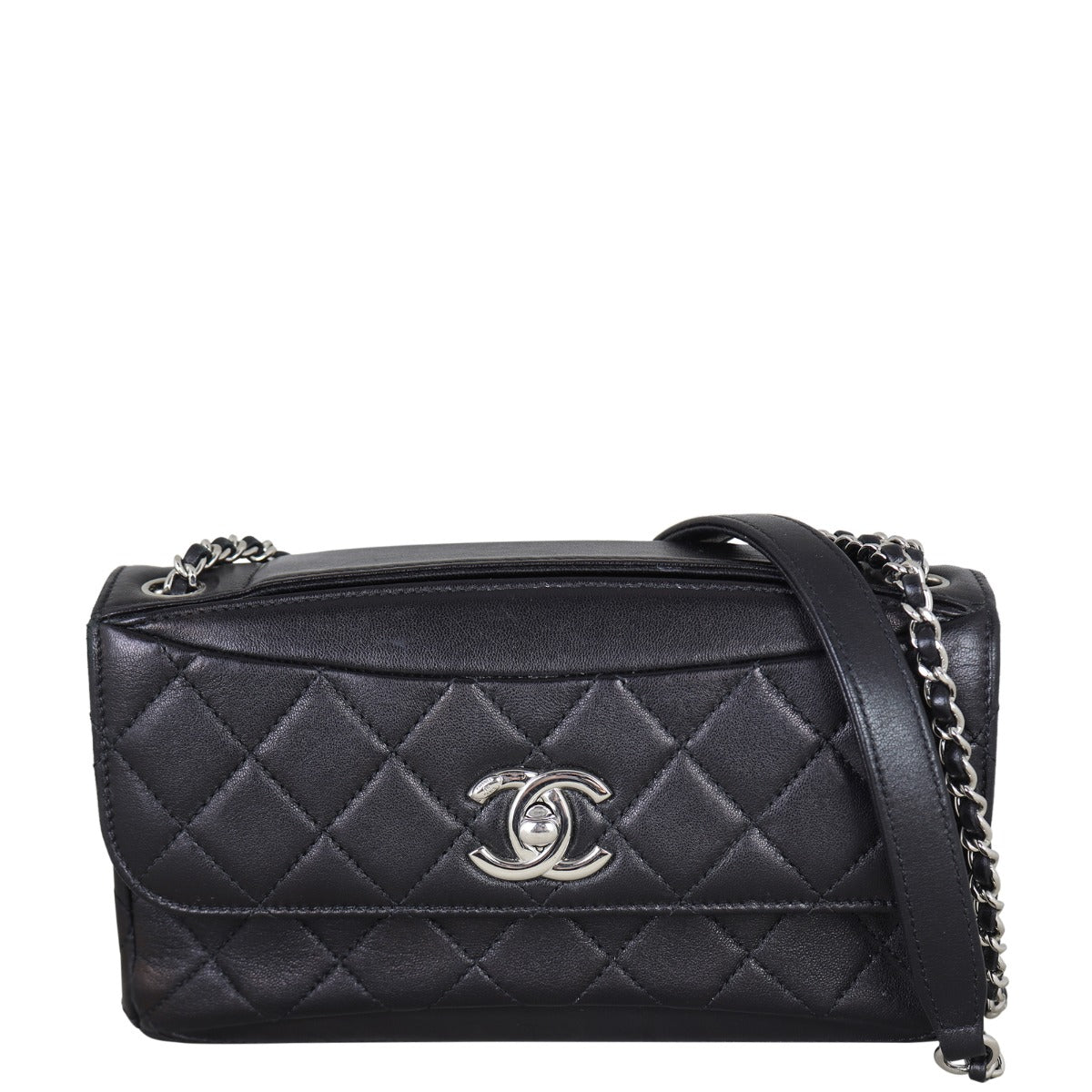 Chanel CC Single Flap Bag | Silver Hardware