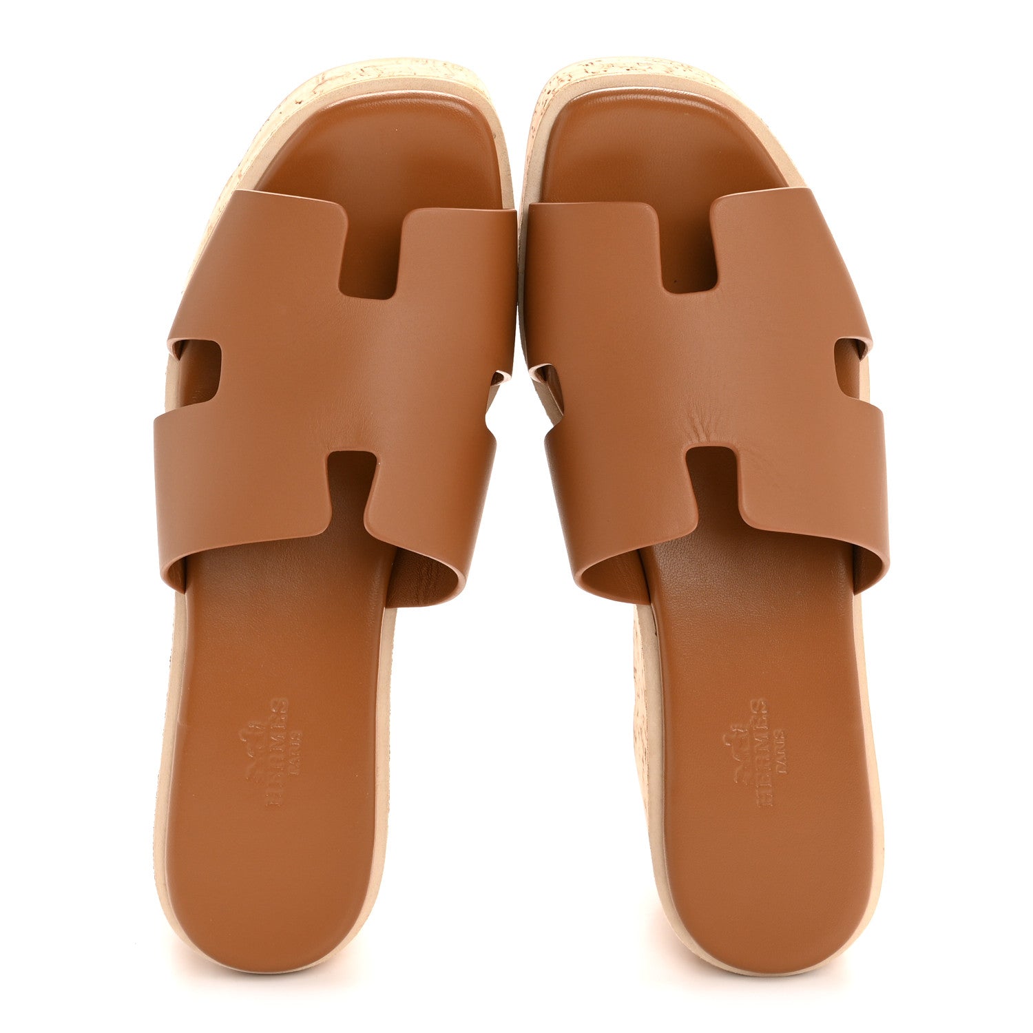 Calfskin Cork Eze 30 Sandals 38 Naturel