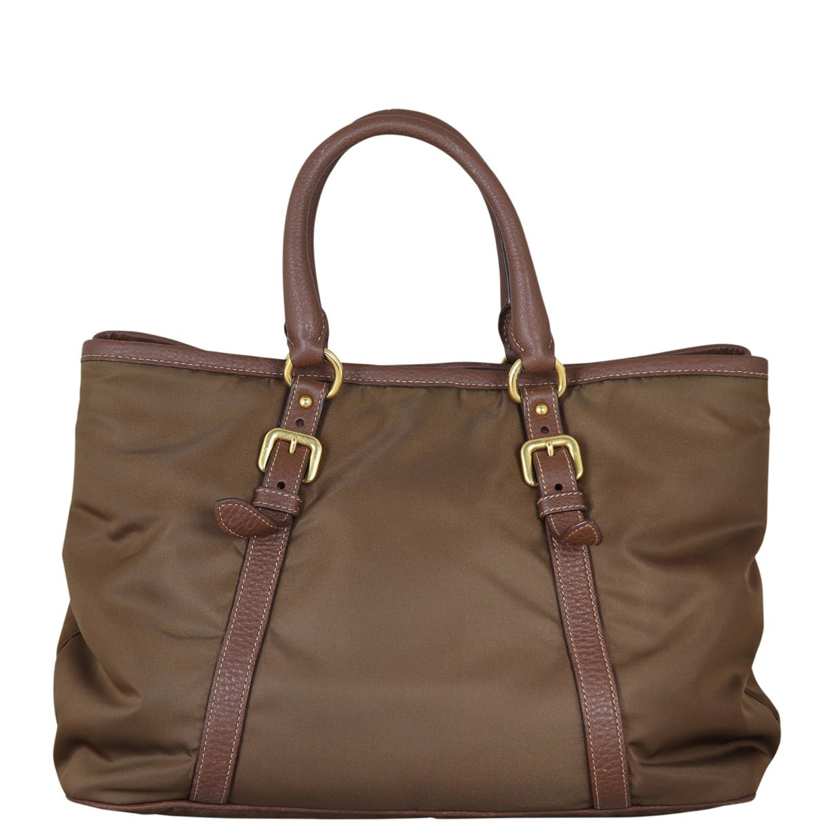 Prada Tessuto Vitello Daino Tote