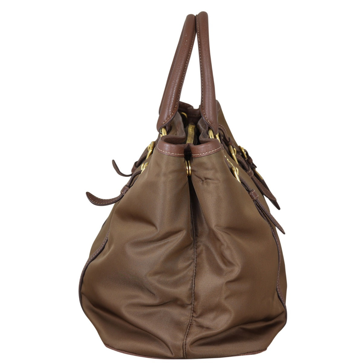 Prada Tessuto Vitello Daino Tote