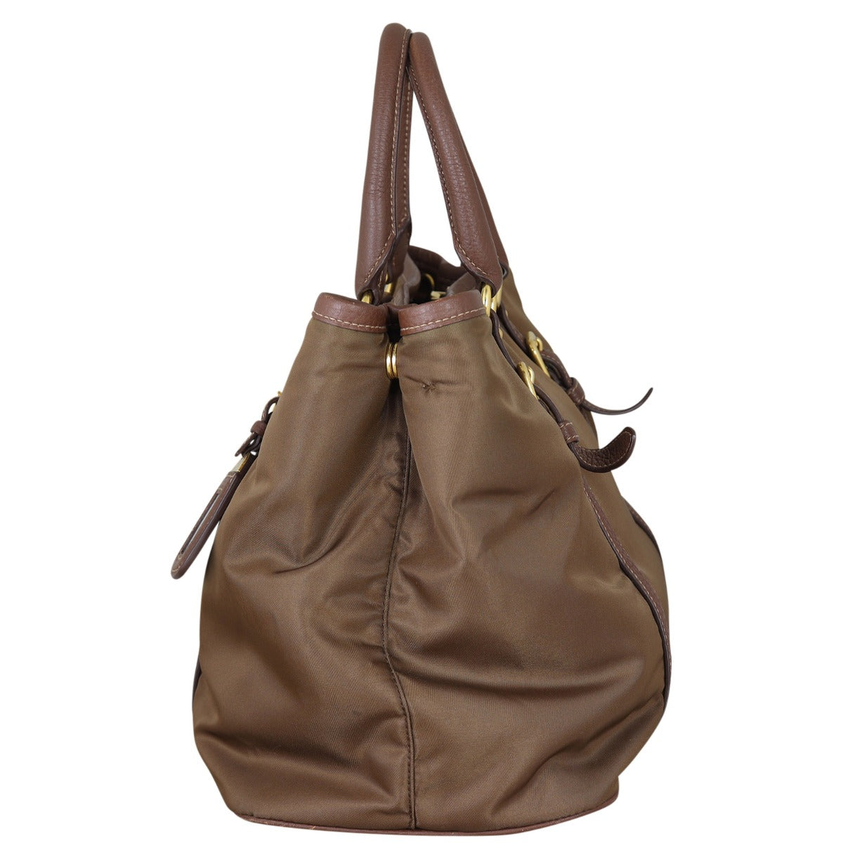 Prada Tessuto Vitello Daino Tote