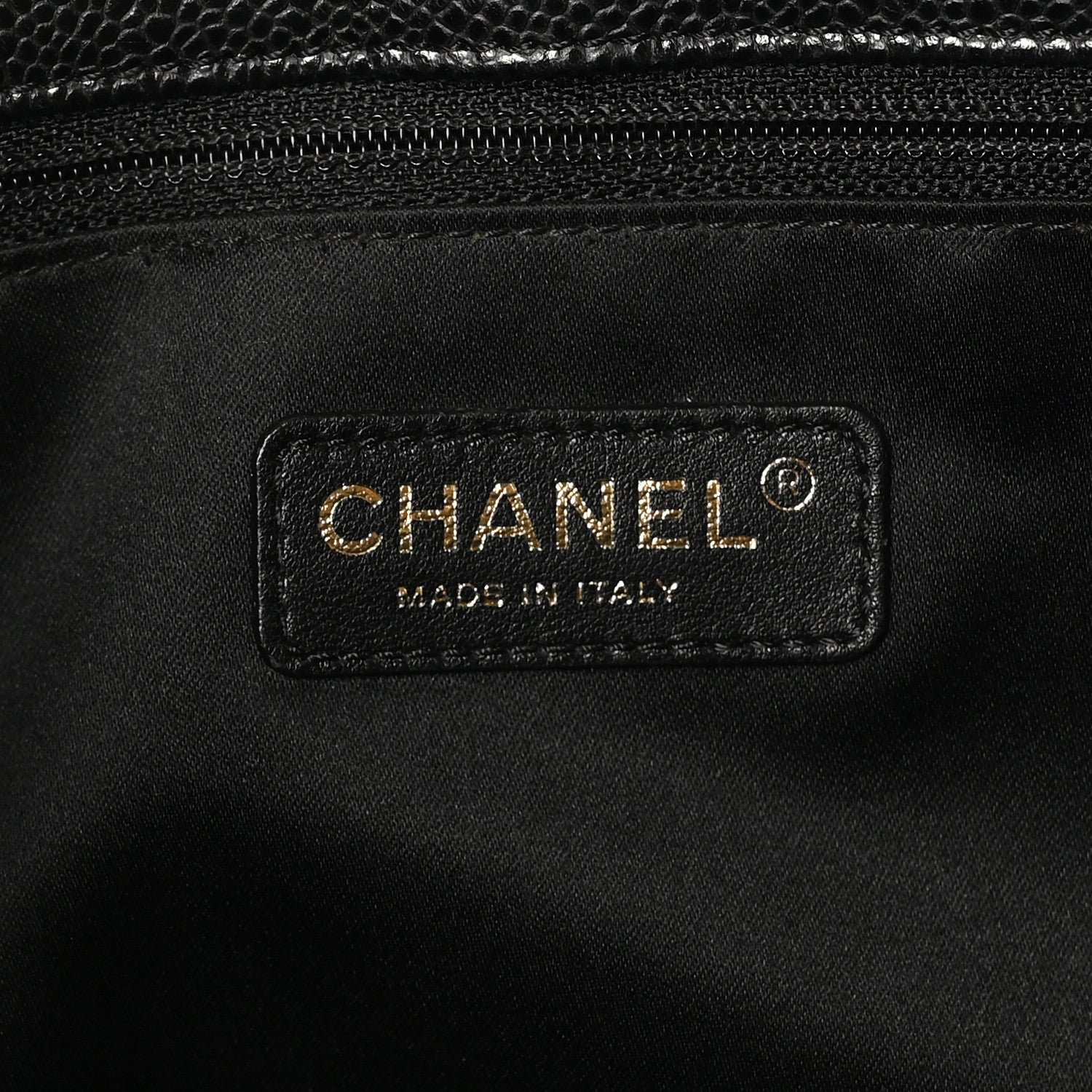 Caviar Quilted Grand Shopping Tote GST Black