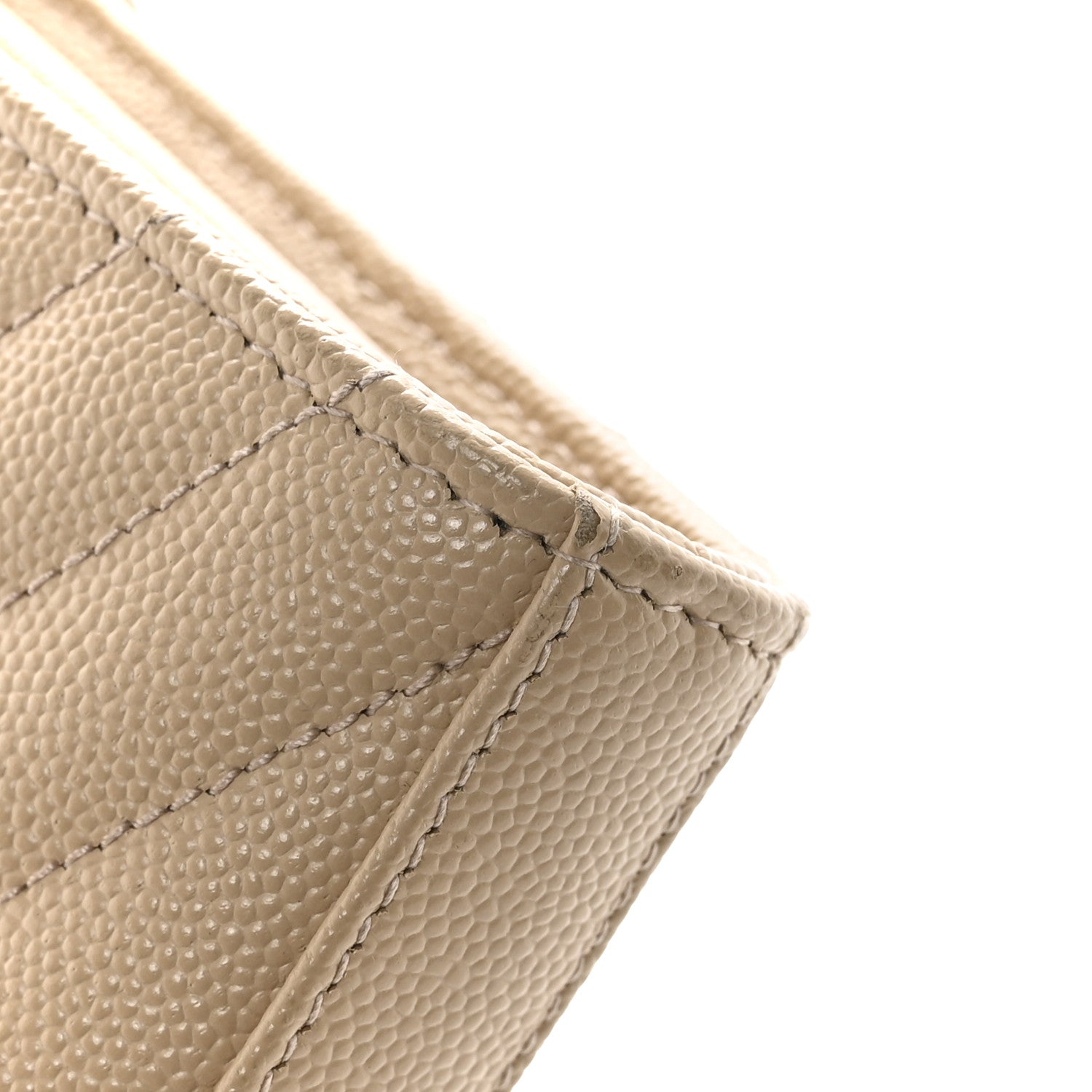 Grain De Poudre Matelasse Chevron Cassandre Chain Wallet Nude Powder