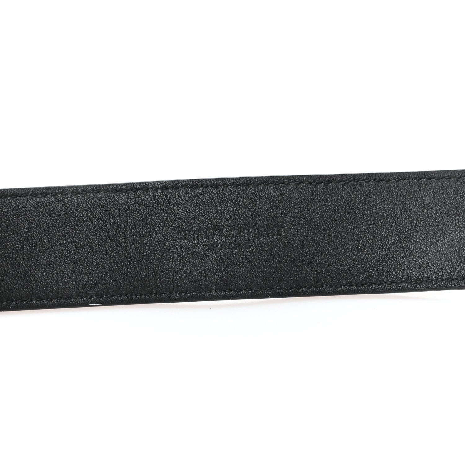 Suede Monogram Square Buckle Belt 80 32 Black
