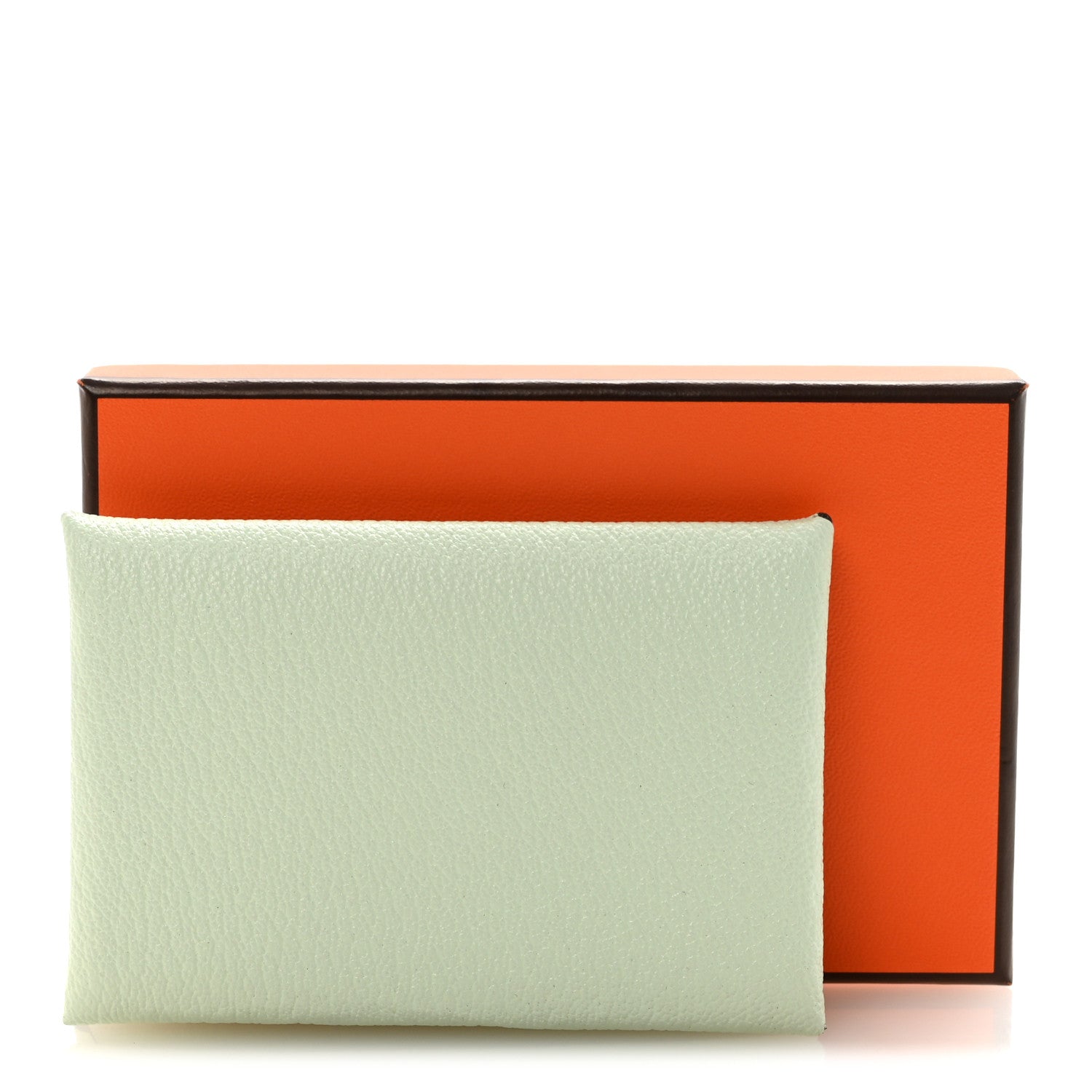 Chevre Mysore Calvi Card Case Vert Fizz