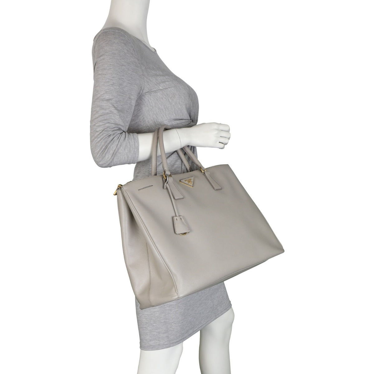 Prada Saffiano Lux Galleria Double Zip Tote Extra Large
