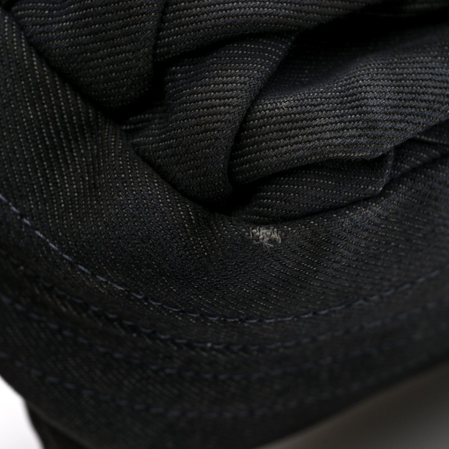 Denim Pleated Denim Turtle Flap Dark Blue