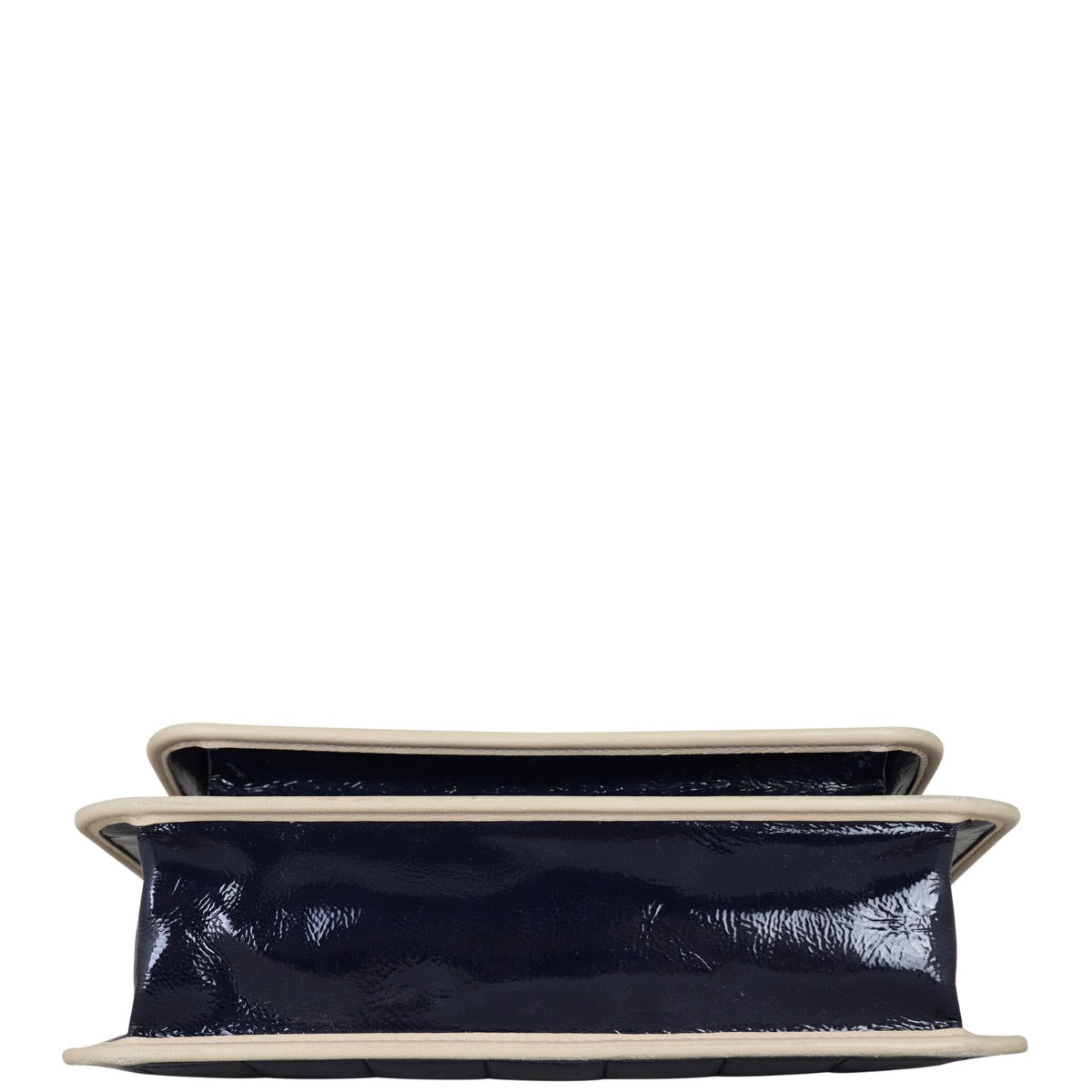 Chanel Chocolate Bar Flap Shoulder Bag Patent
