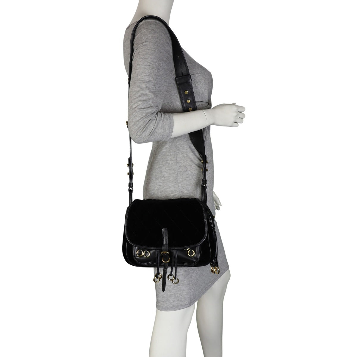 Prada Velluto & City Calf Corsaire Crossbody Bag