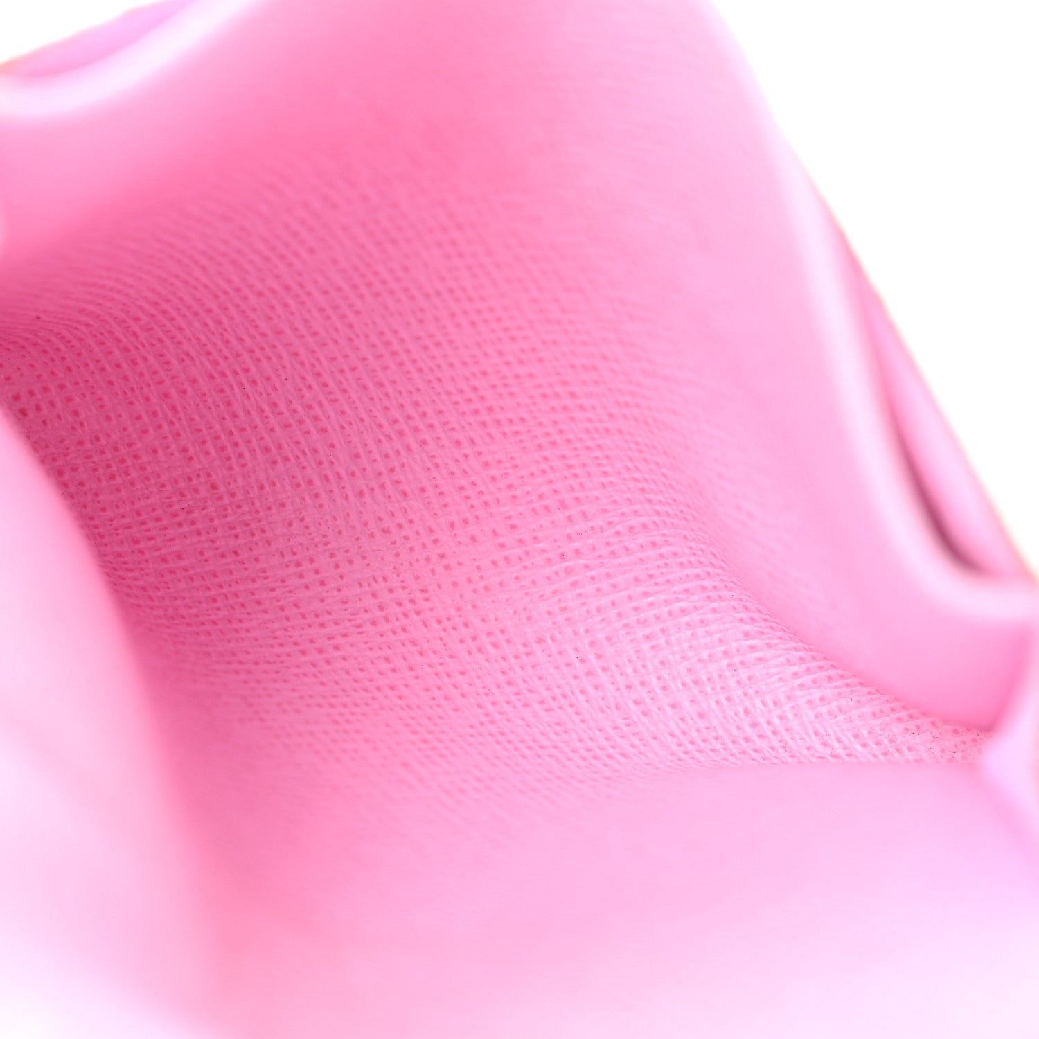 Monogram Multicolor Business Card Holder White Litchi