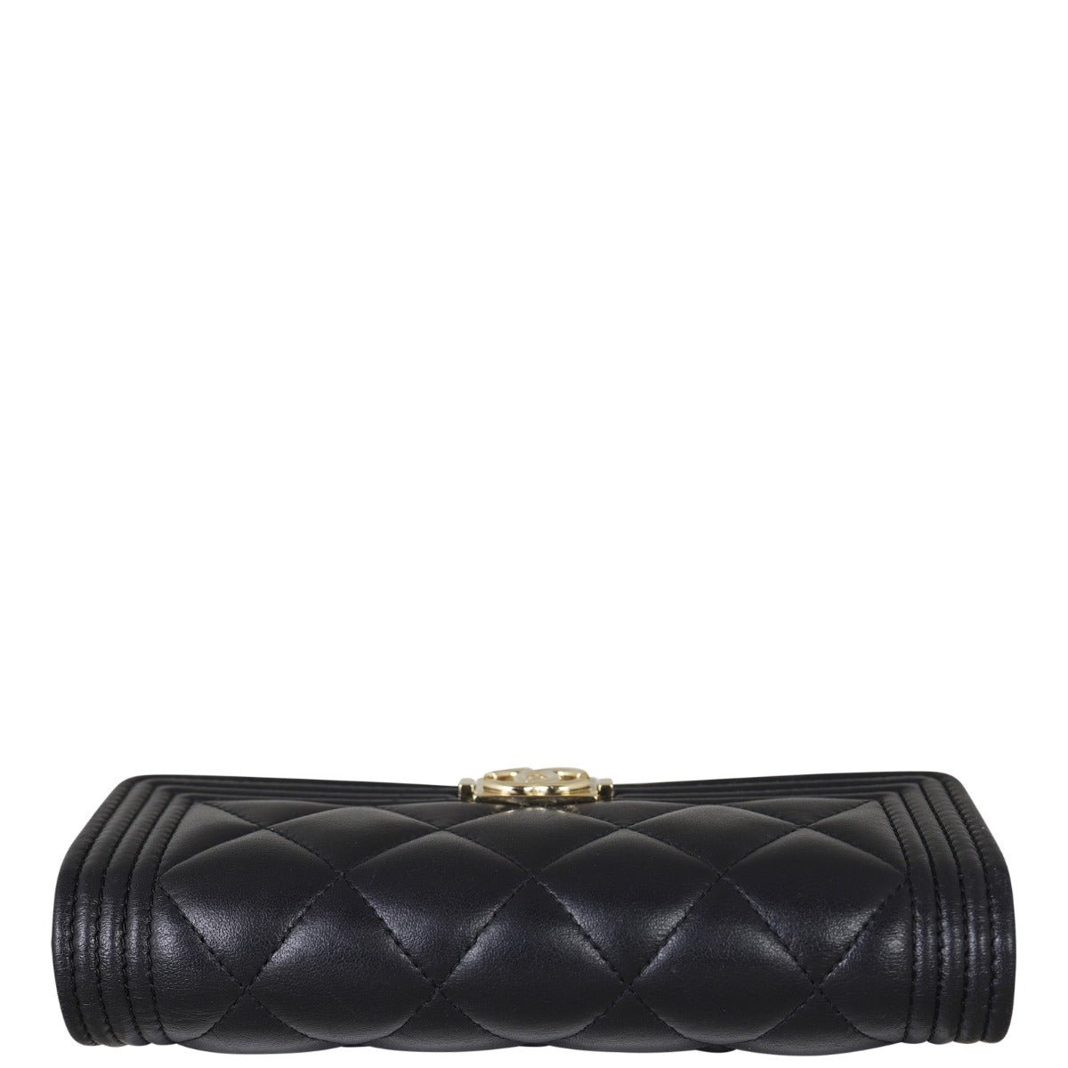 Chanel Boy Compact Wallet | Black