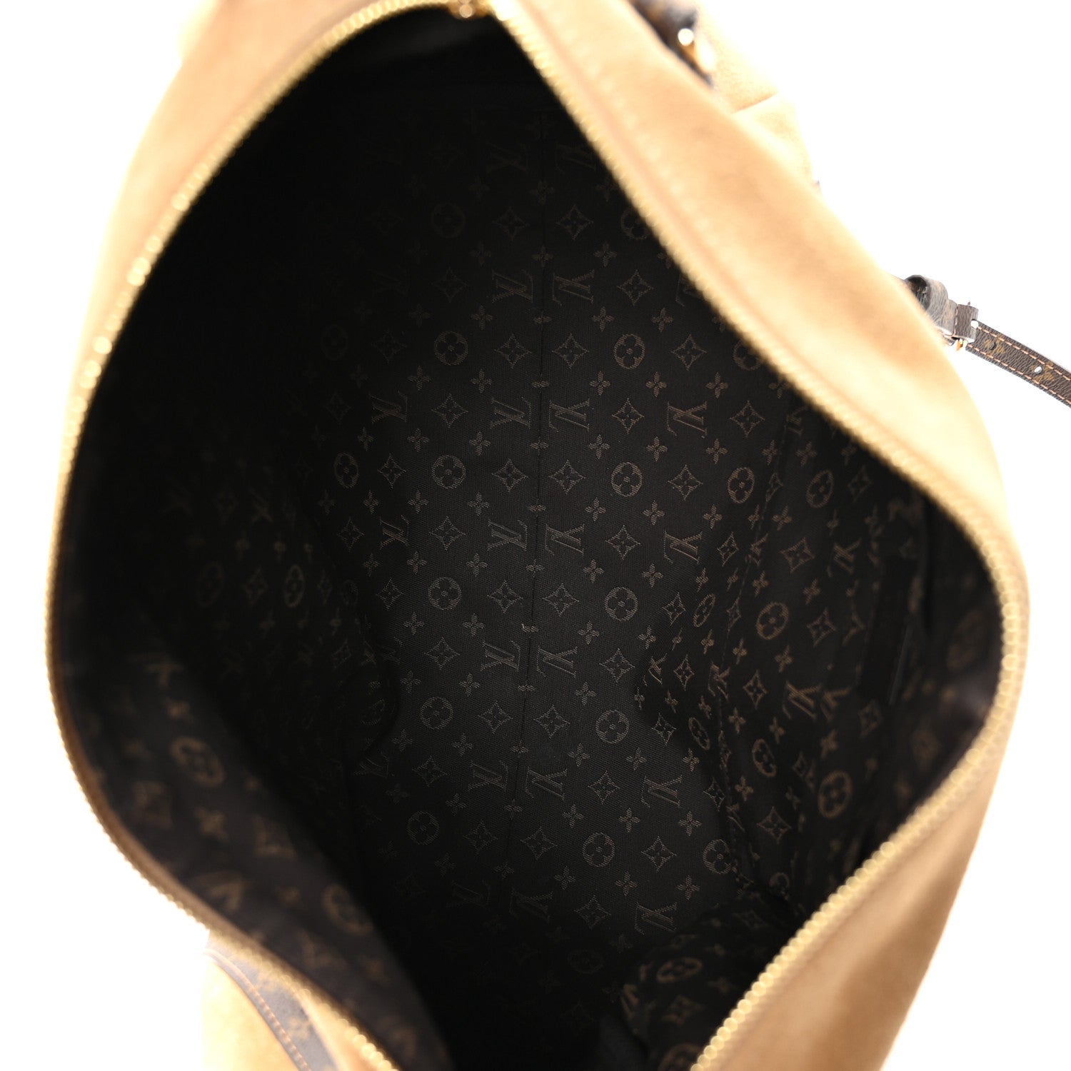 Suede Monogram Express MM Hazelnut