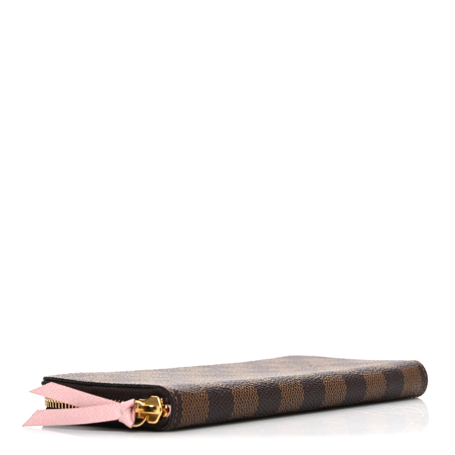 Damier Ebene Clemence Wallet Rose Ballerine