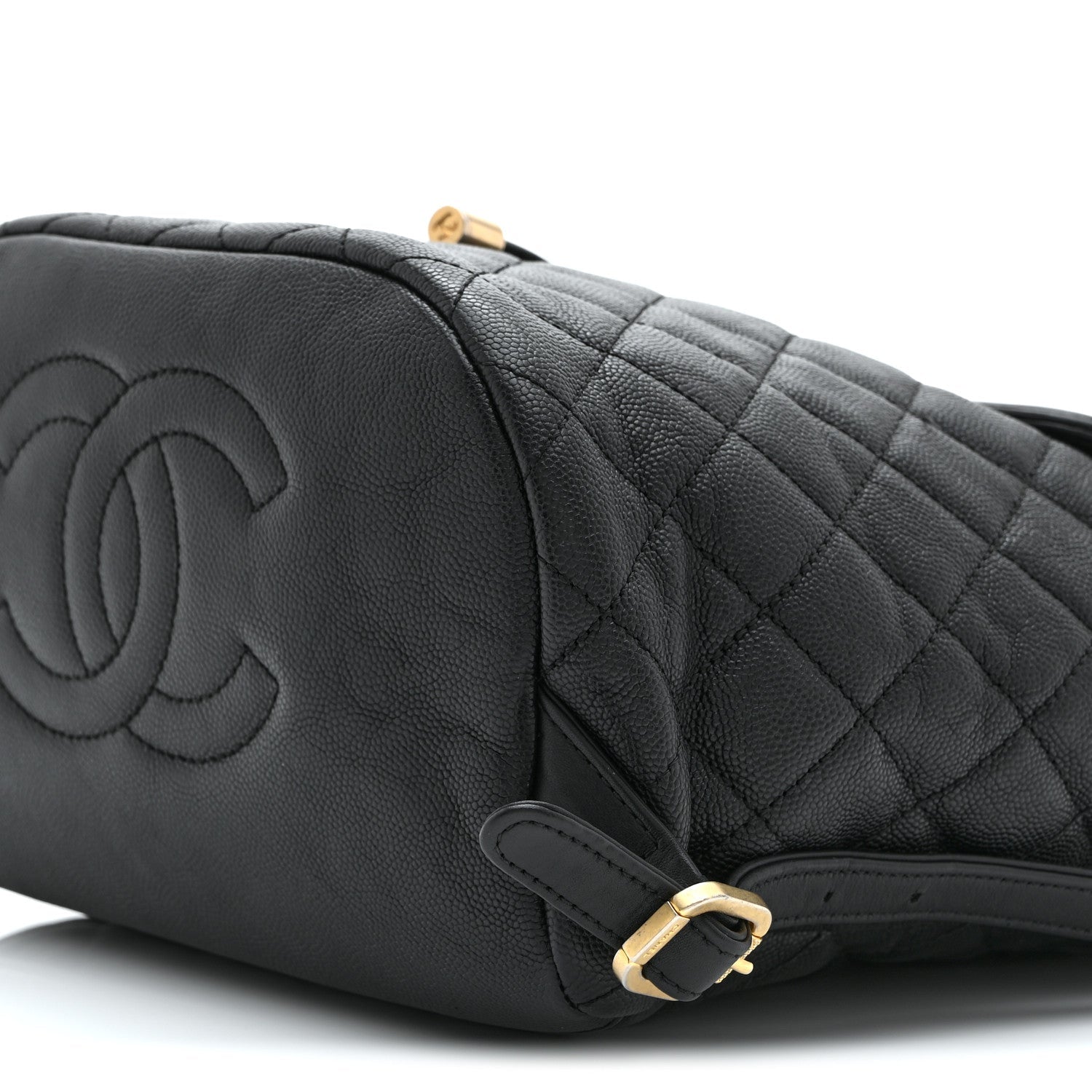 Caviar Quilted Small Filigree Backpack Black
