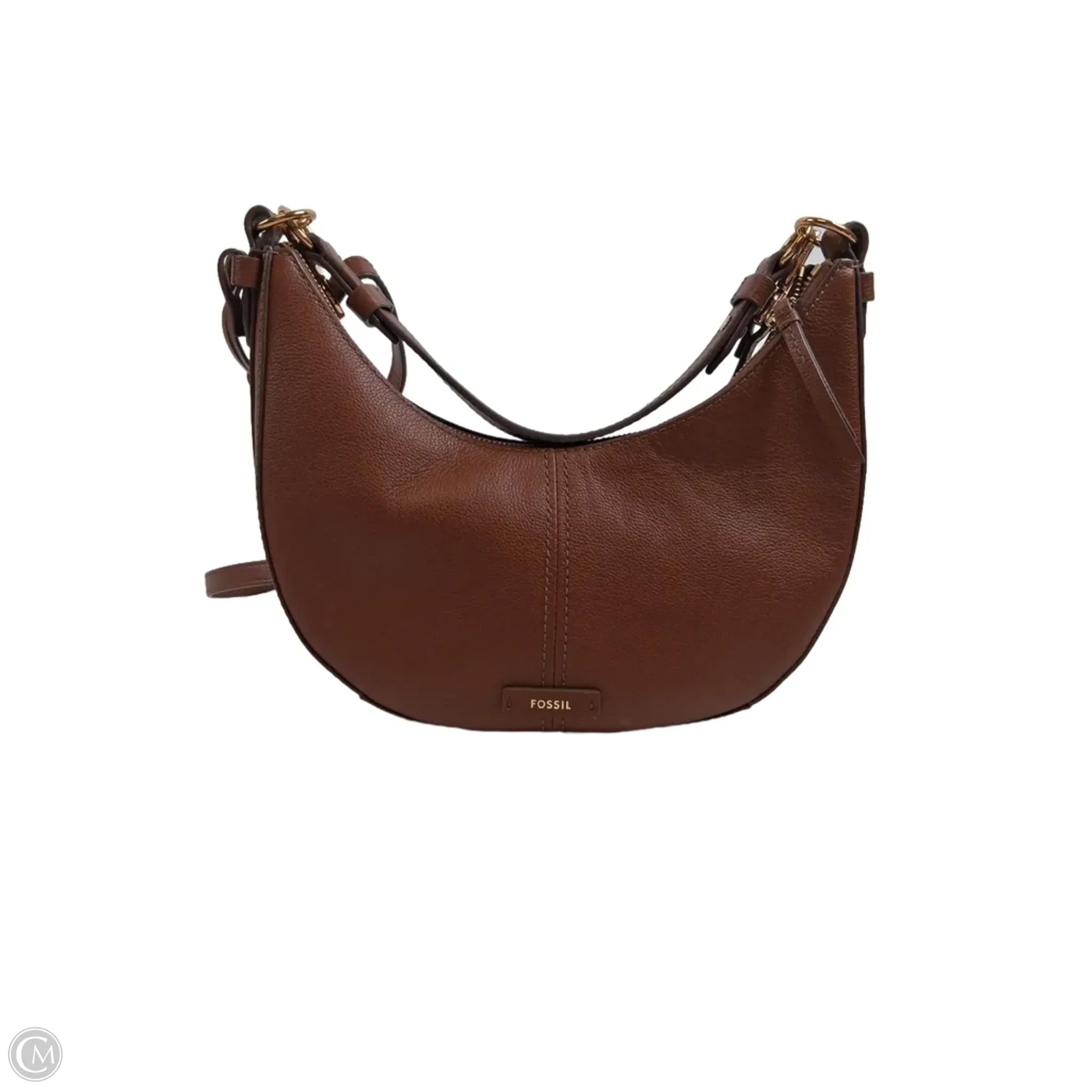 Handbag Leather By Fossil, Size: Small