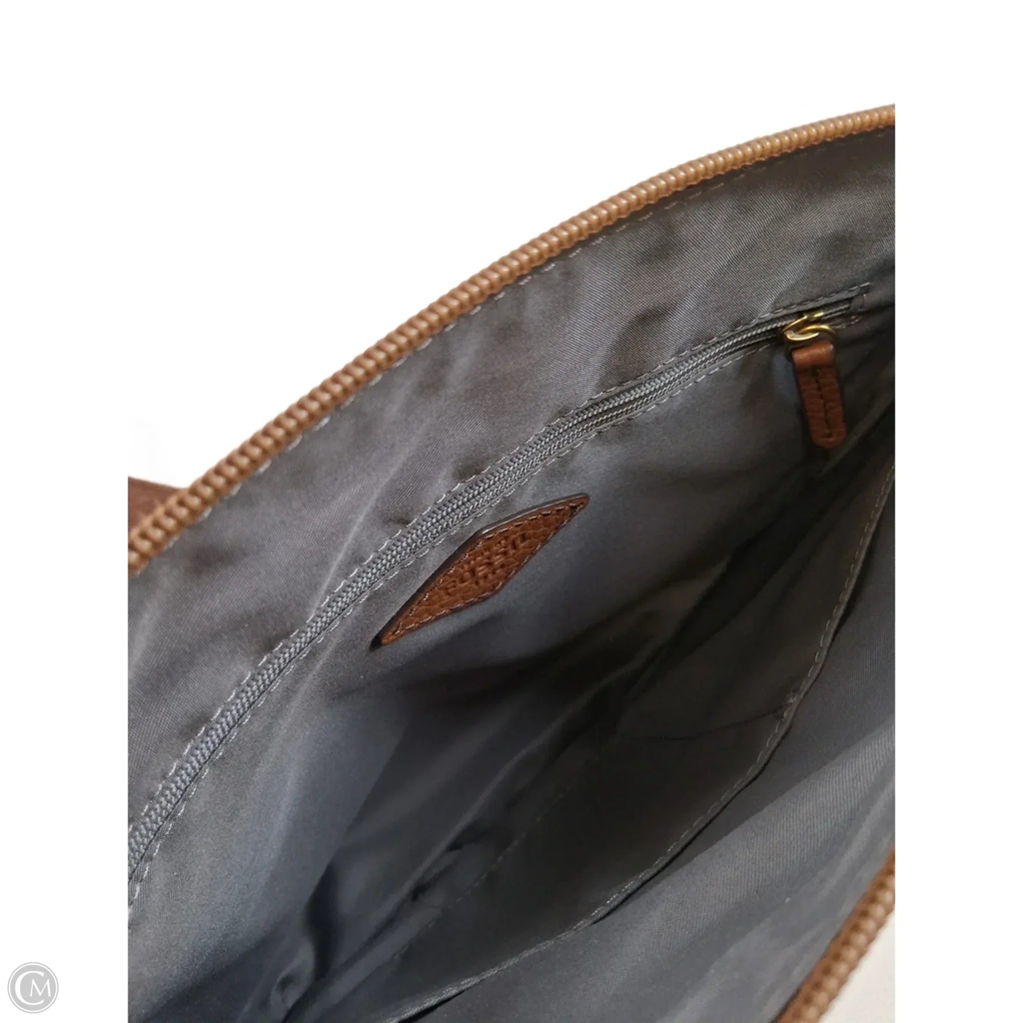 Crossbody Leather By Fossil, Size: Medium