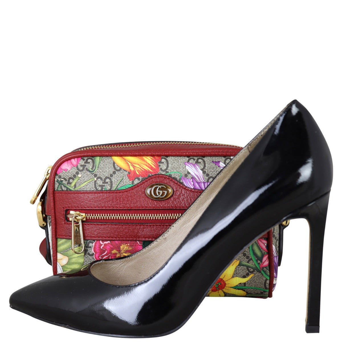 Gucci GG Supreme Ophidia Flora Mini Shoulder Bag
