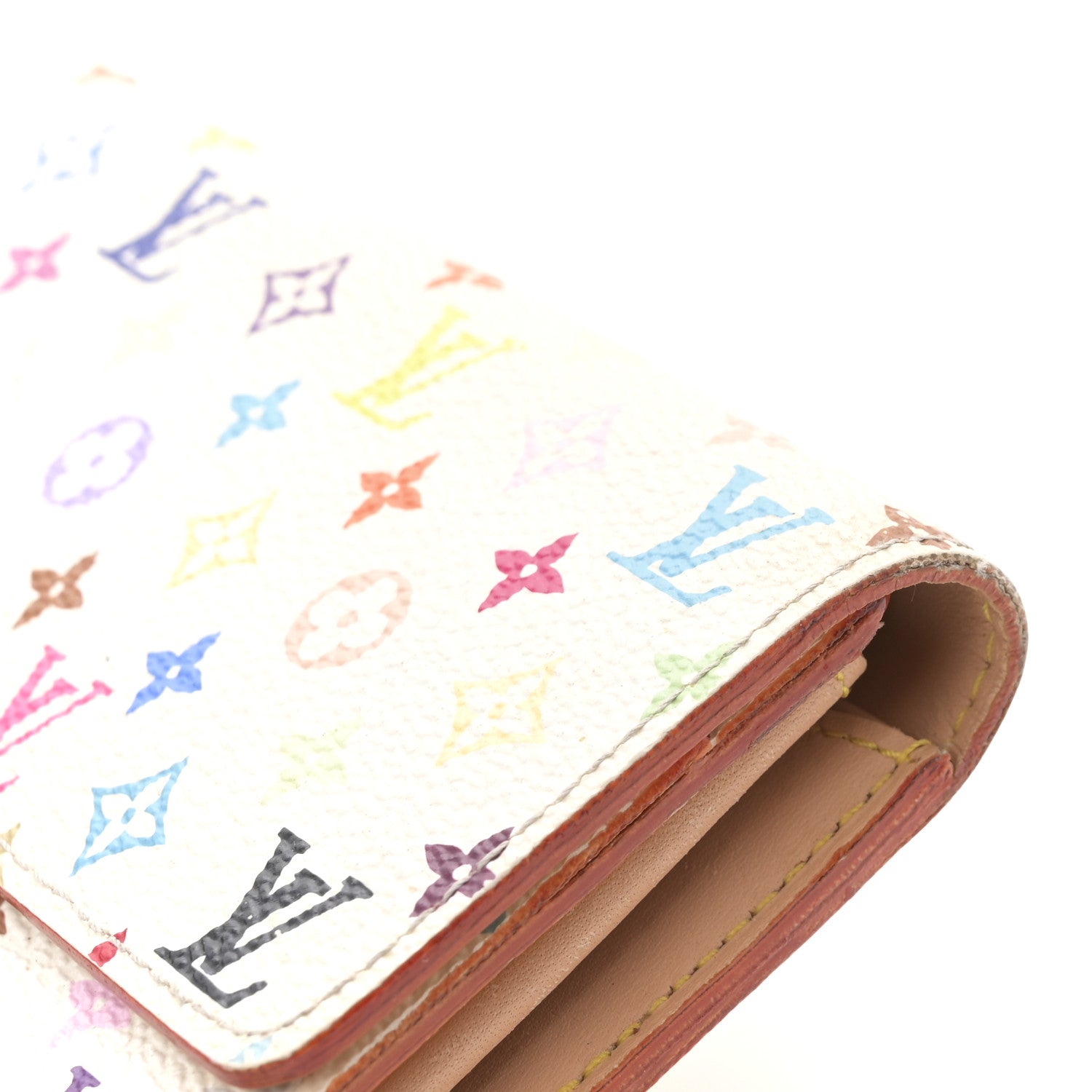 Monogram Multicolor Sarah Wallet White