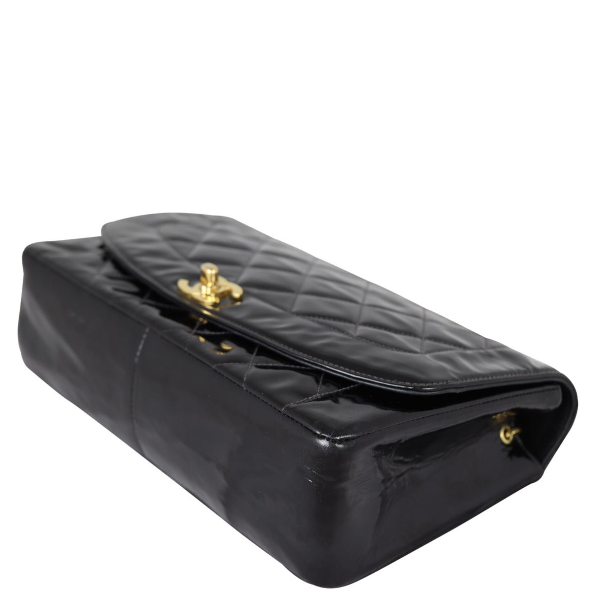 Chanel Quilted Diana Patent Flap Bag | Gold Hardware