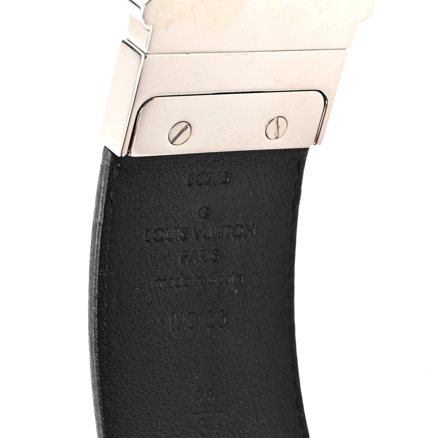Damier Graphite Calfskin Belt 85 34 Black
