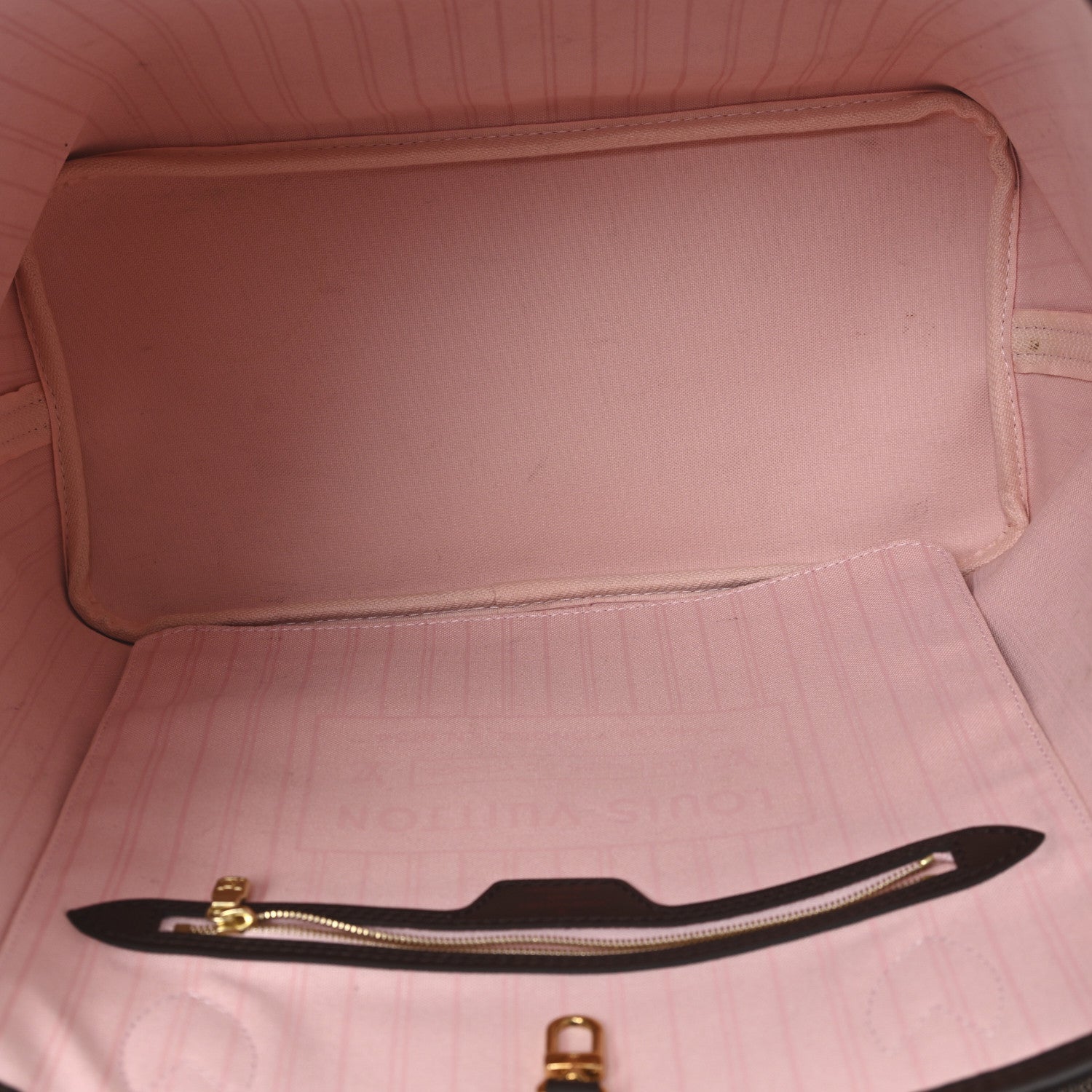 Damier Ebene Neo Neverfull MM Rose Ballerine