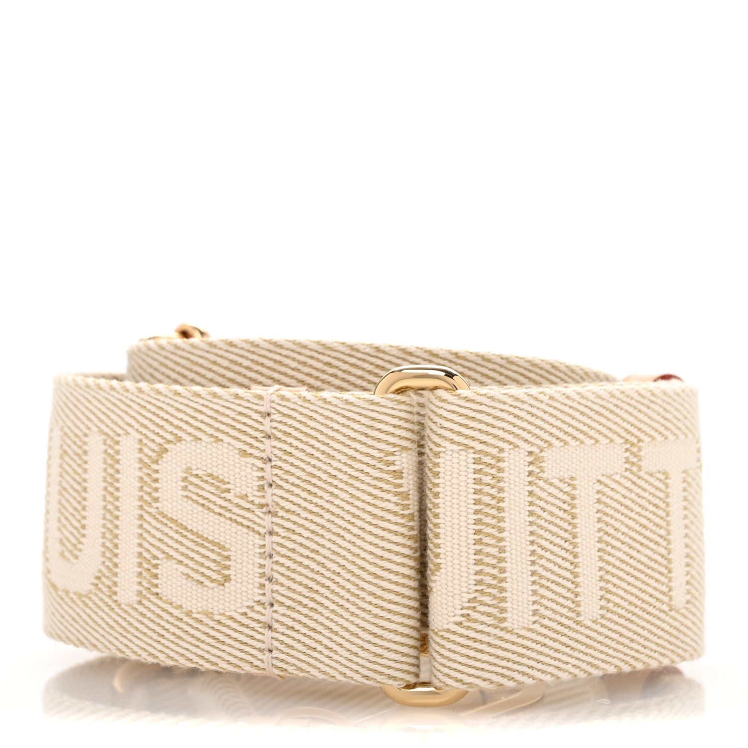 Jacquard High Rise Shoulder Strap Beige