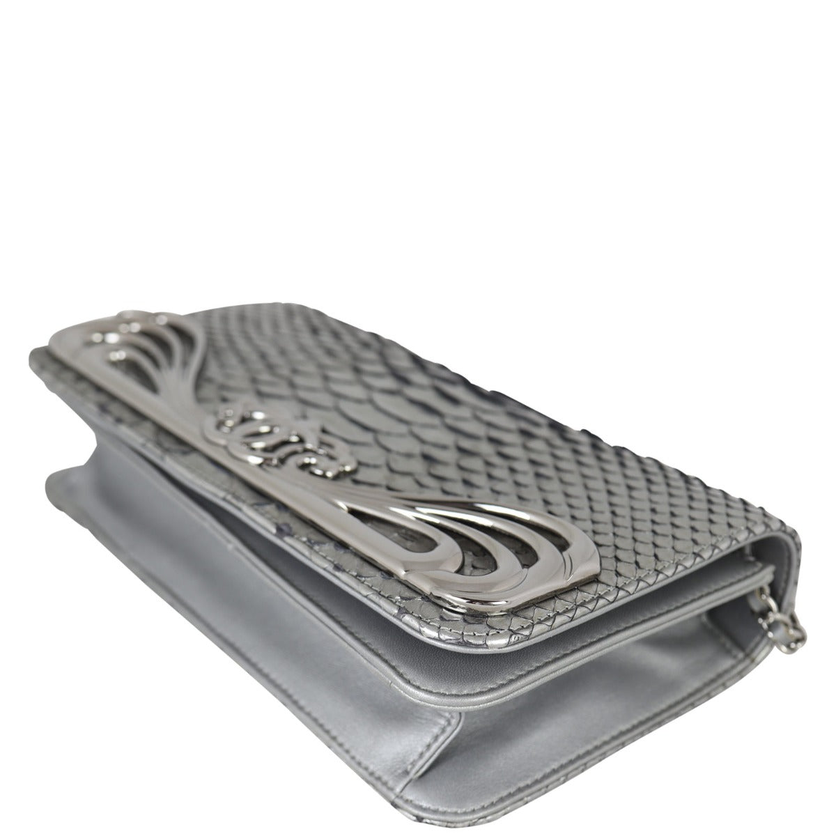 Chanel Python Clutch on Chain