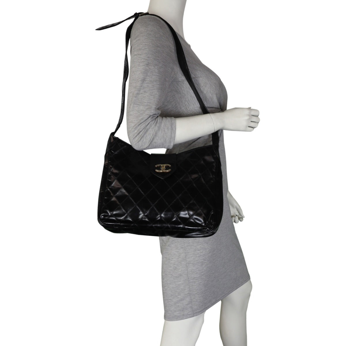 Chanel Quilted CC Shoulder Bag